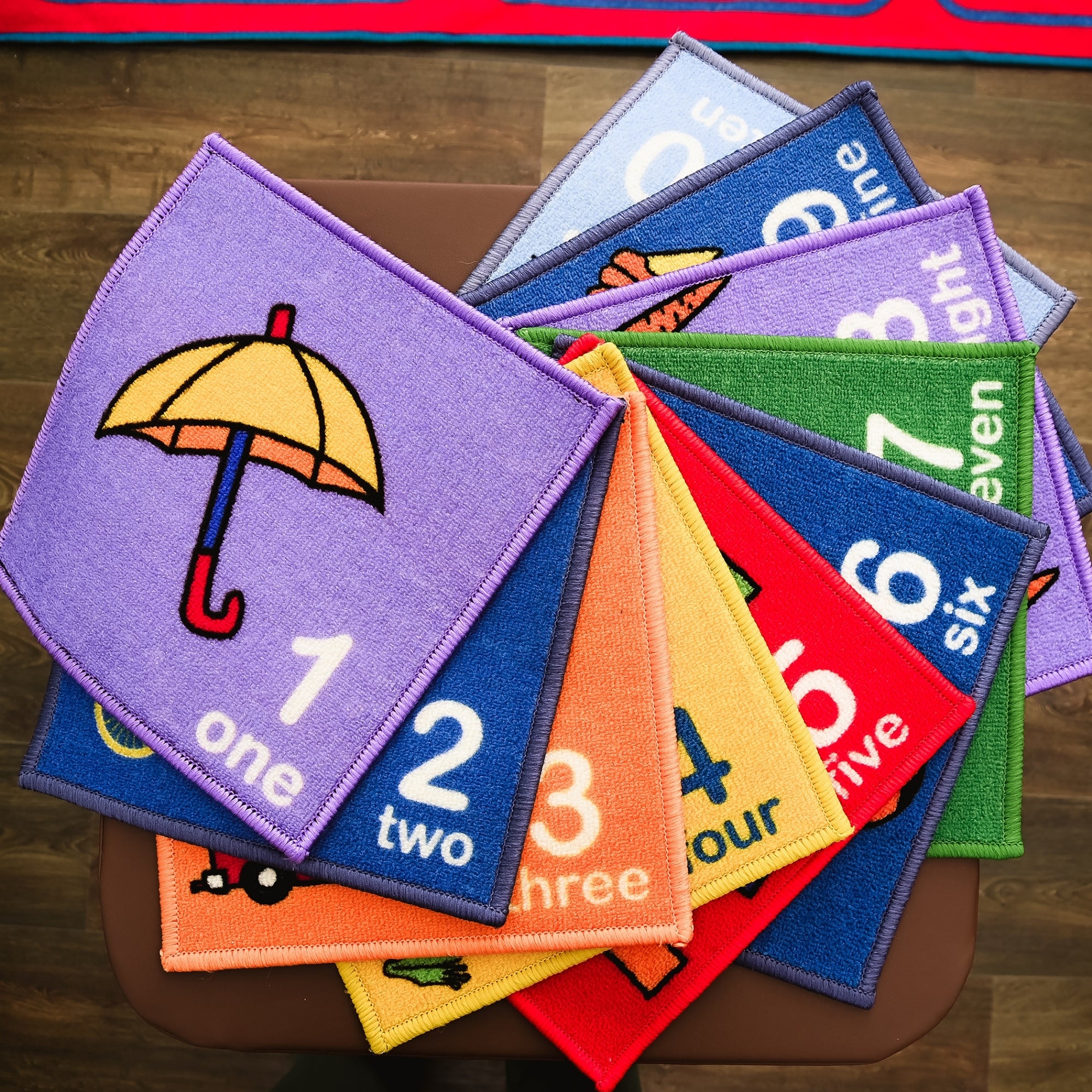 Let's Learn How to Count Seating Squares - Set of 10
