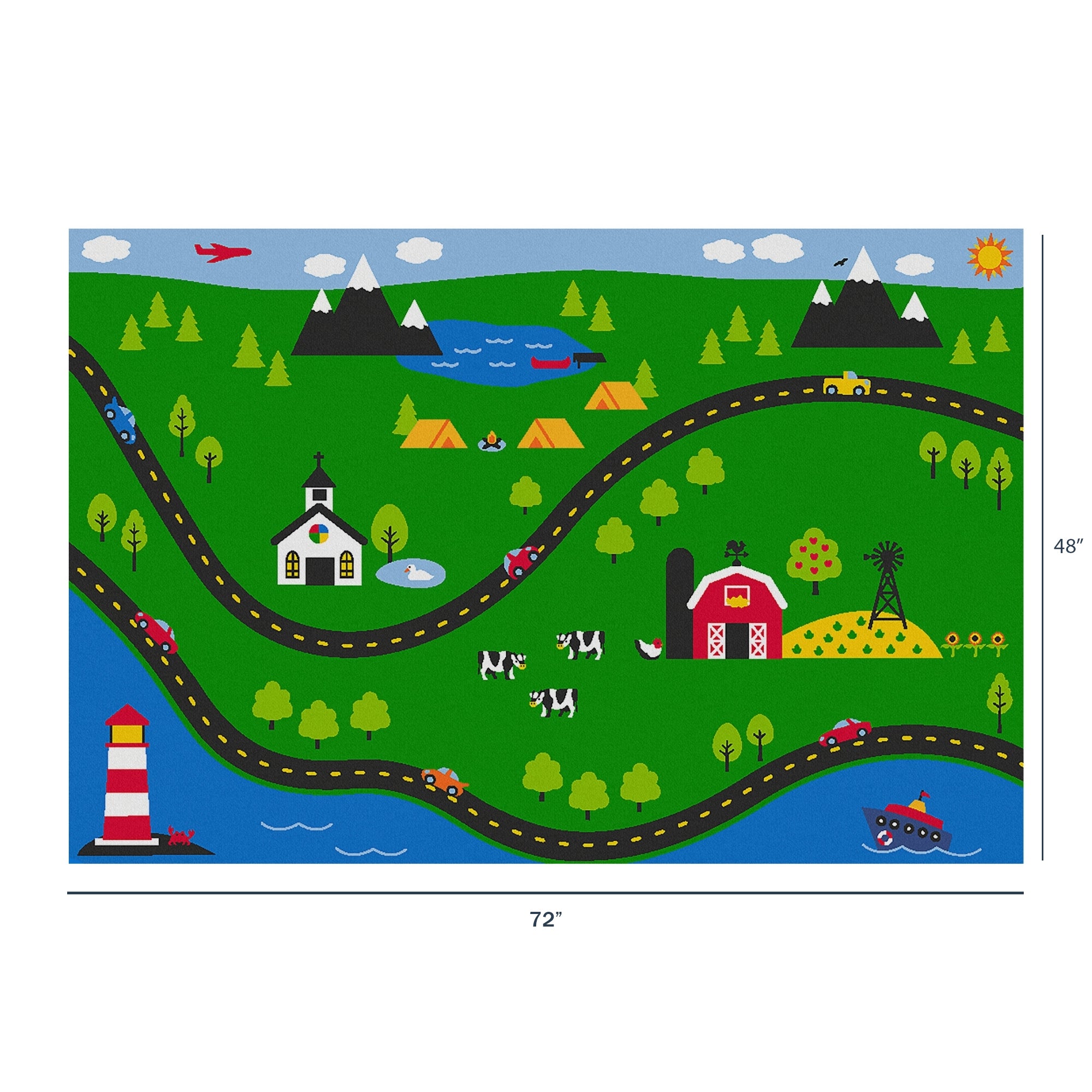 Sunday Drive Value Rug - Rectangle Value Size