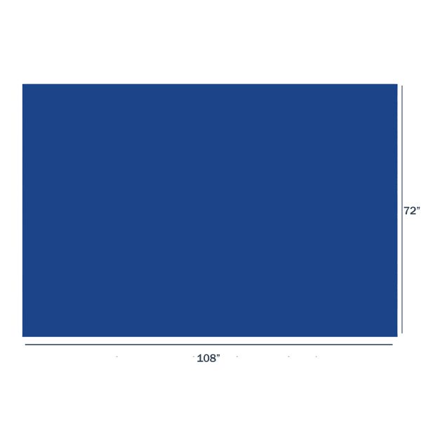 Blue Solid - Rectangle Small