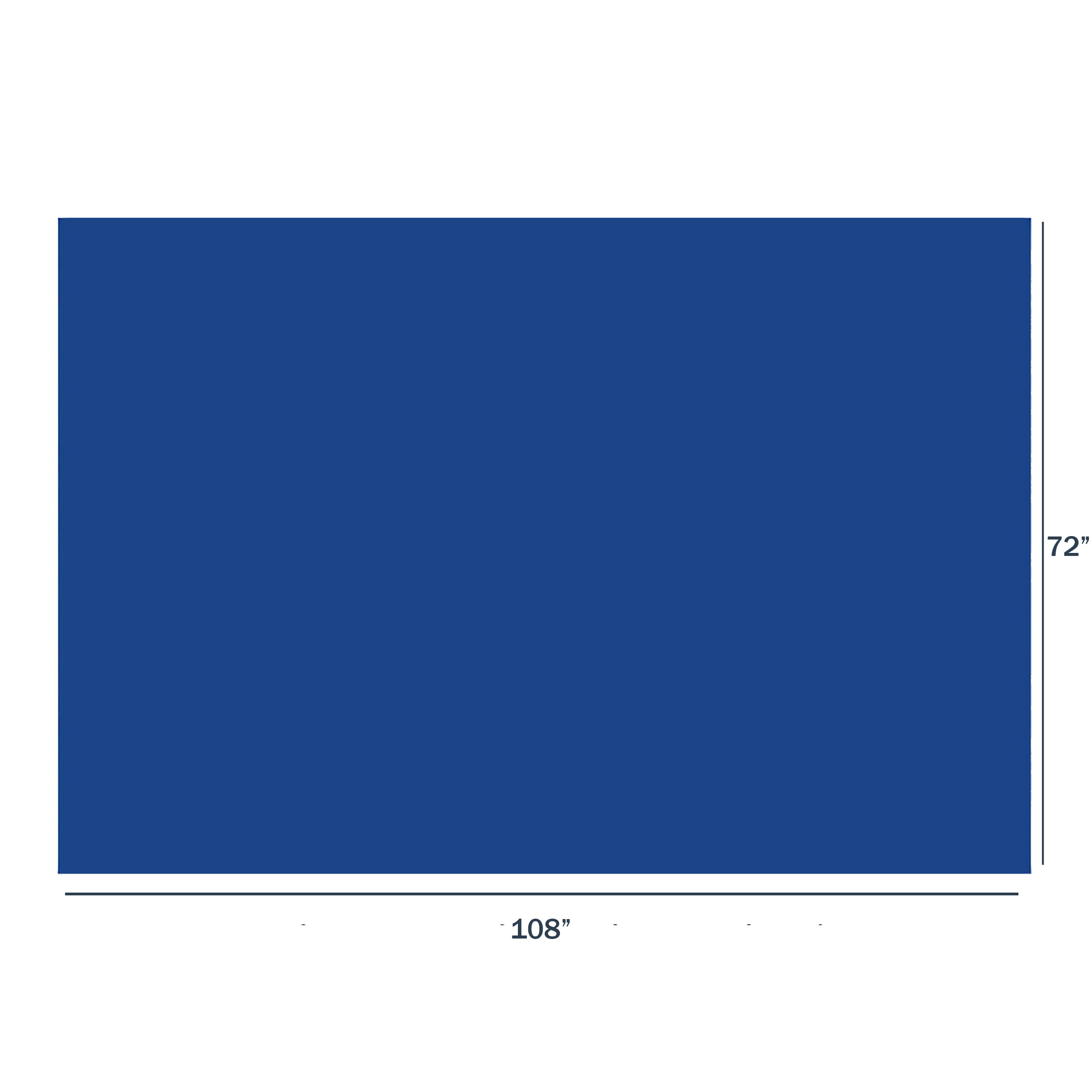Blue Solid - Rectangle Small