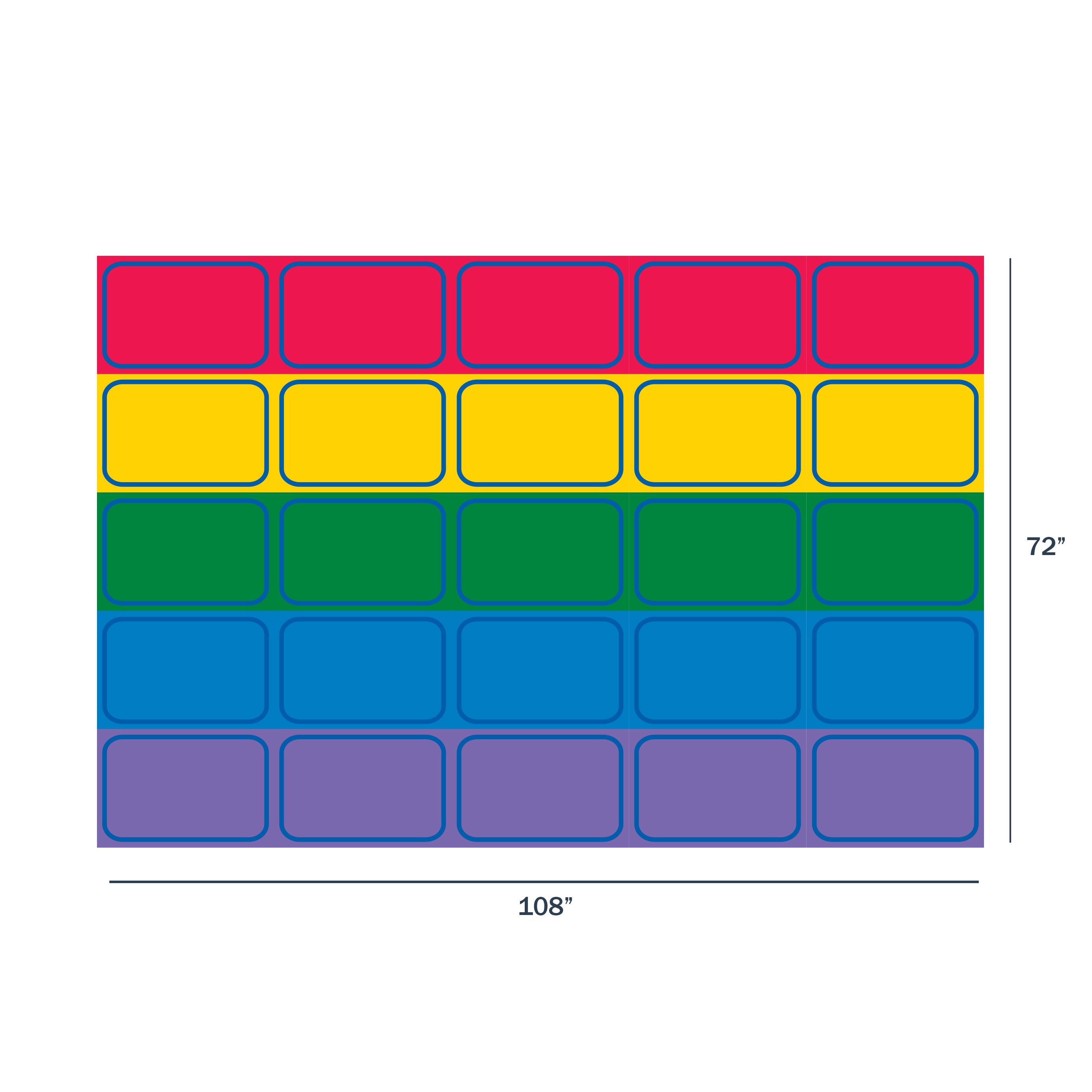 Seating Rows Value Rug - Rectangle Small