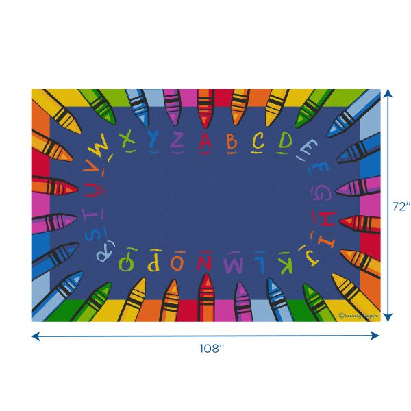 Alphabet Crayon - Rectangle Small