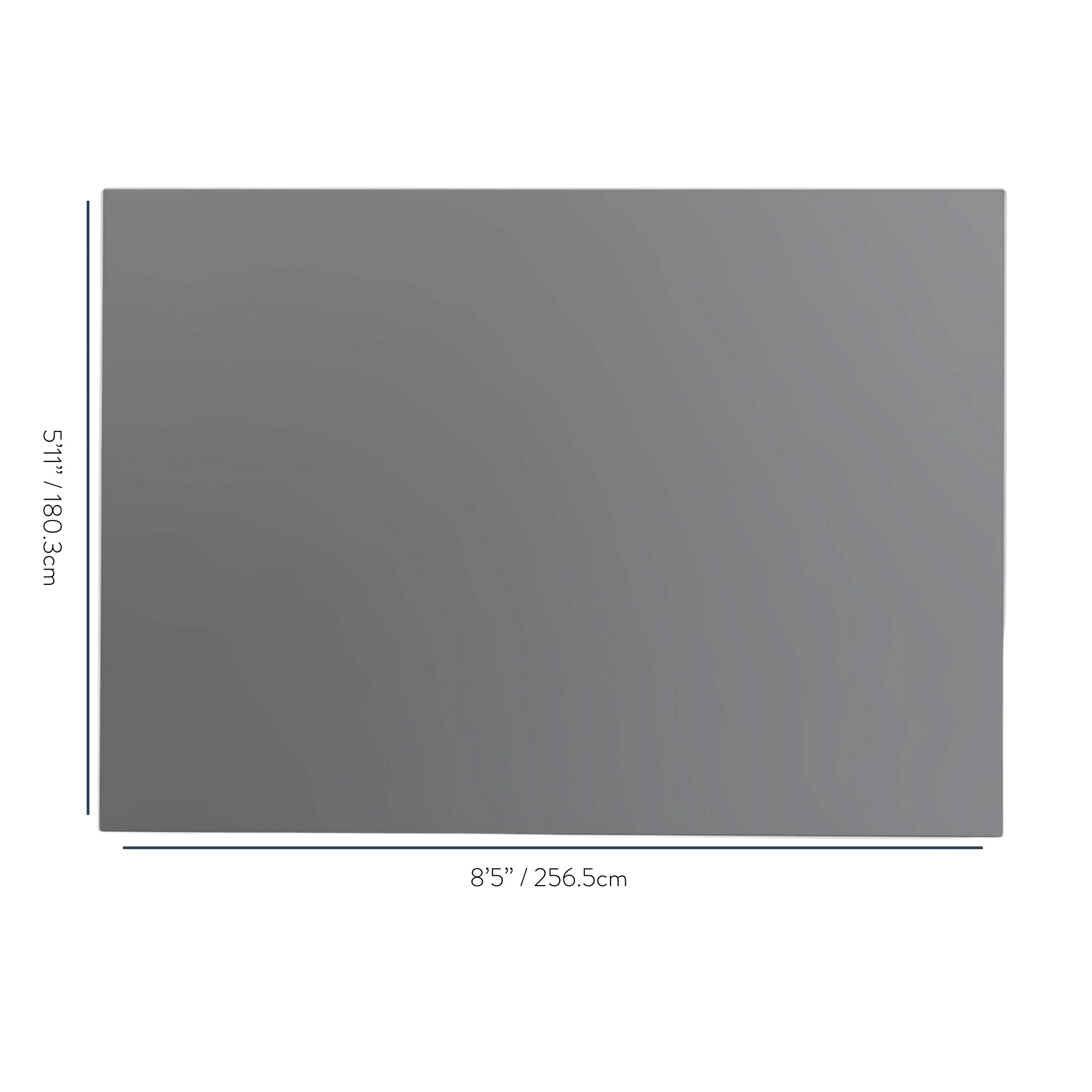 Gray Solid - Rectangle Small