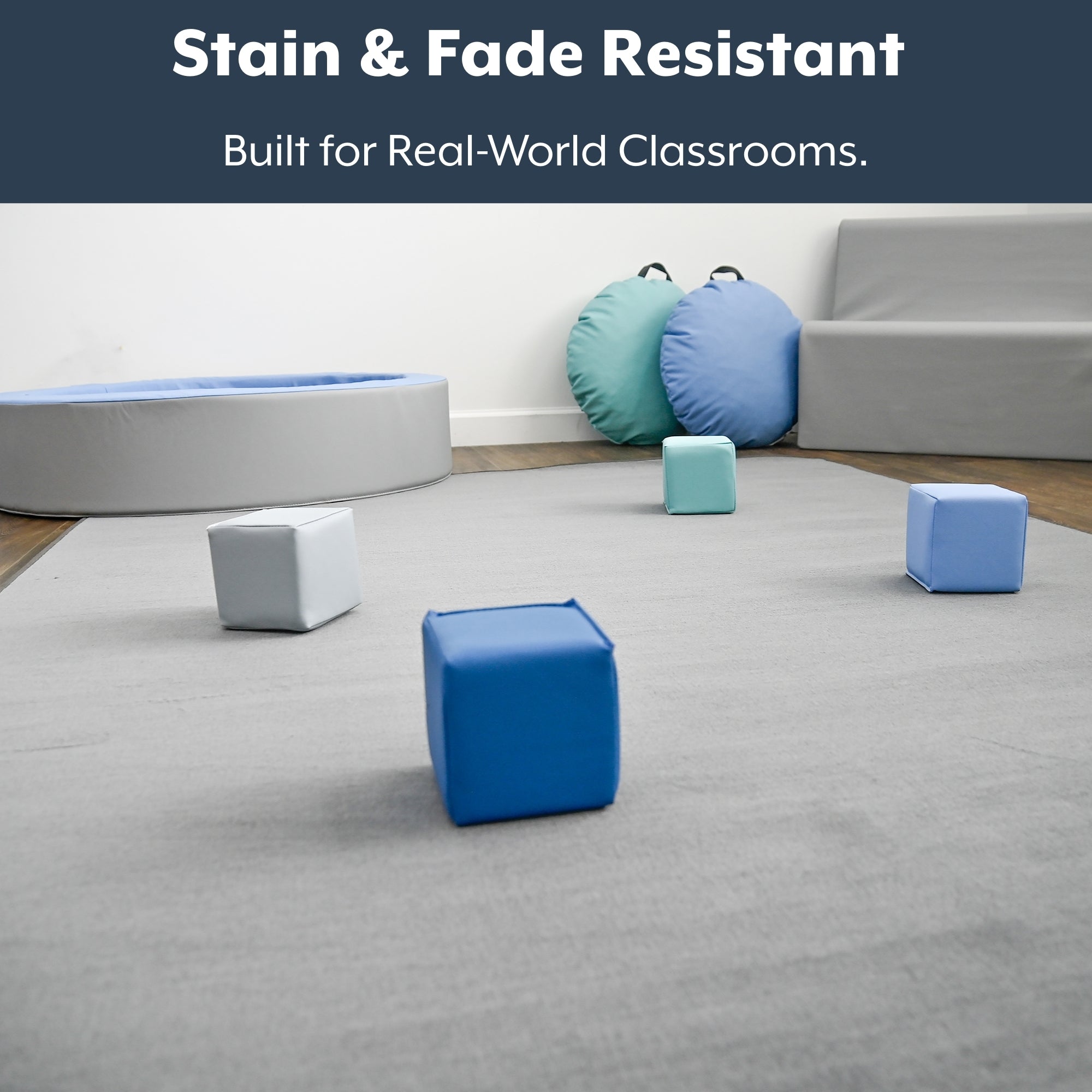 Gray Solid - Rectangle Small