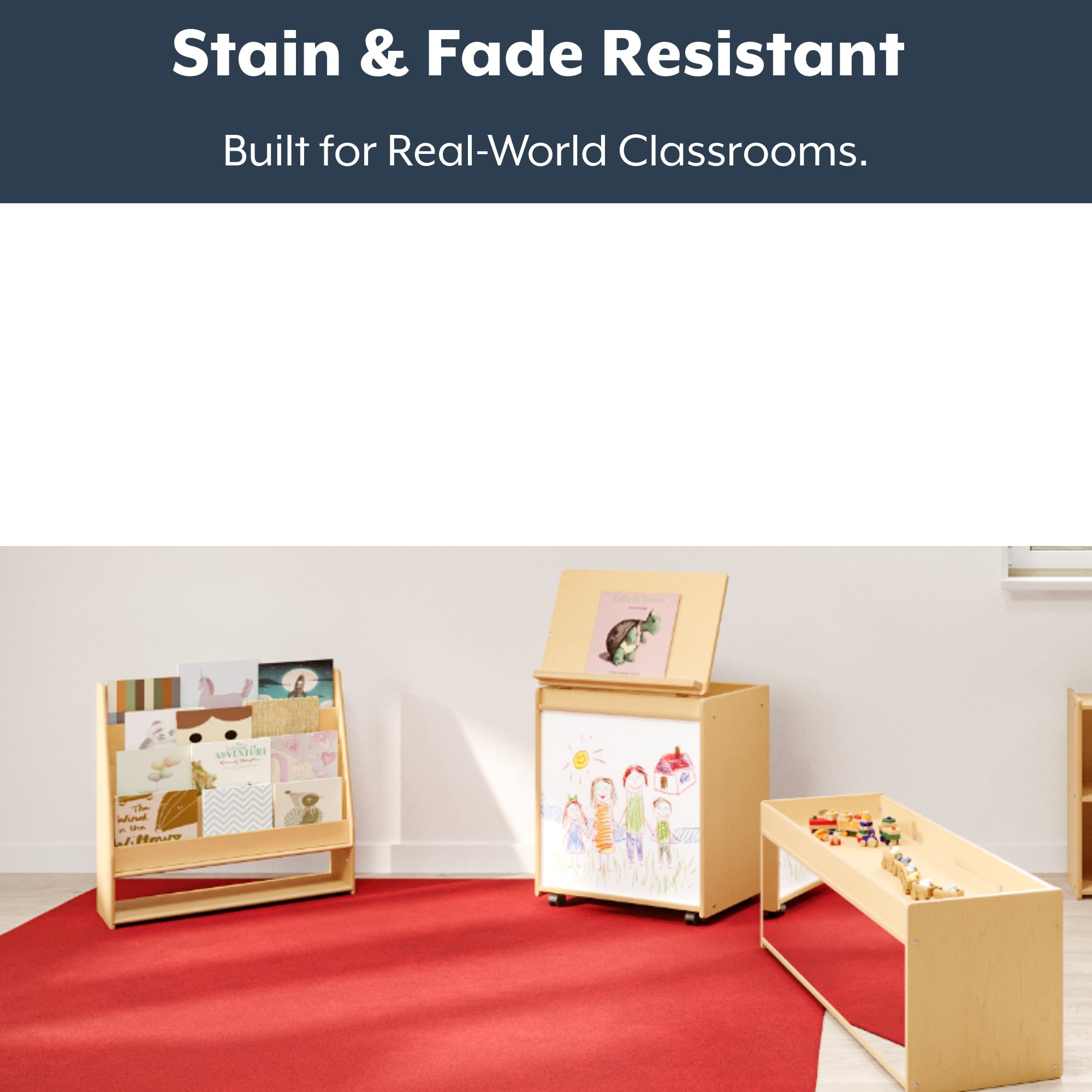 Red Solid - Rectangle Small