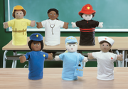 9" Career Hand Puppets - Set of 6