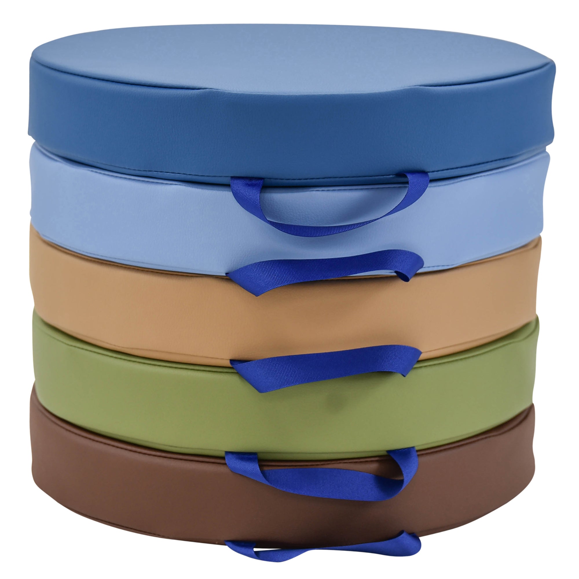 Round Floor Cushions - Set of 5 - Woodland