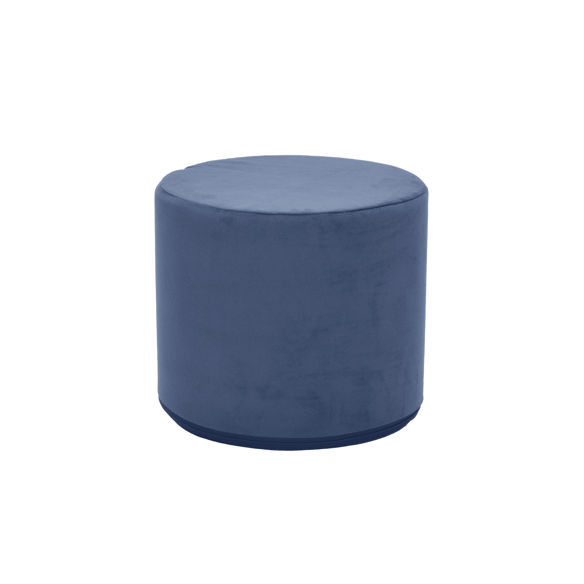 THE WHATSIT Companion Round Ottoman - Navy