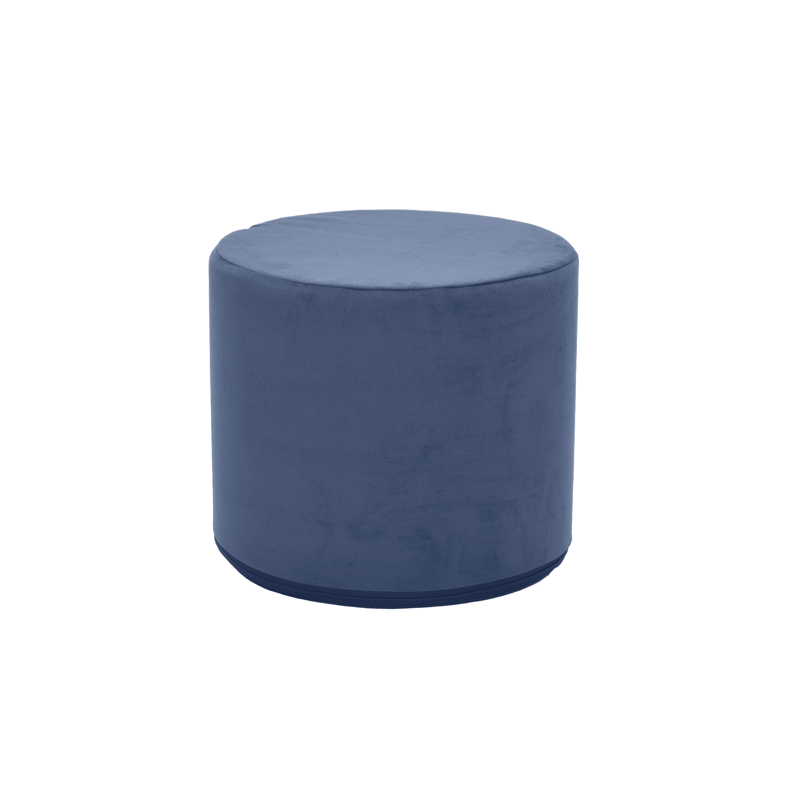 THE WHATSIT Companion Round Ottoman - Navy