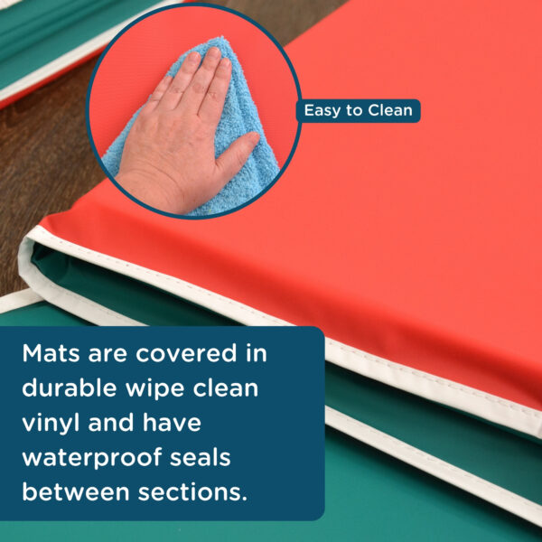 Pillow Rest Mat - Set of 10 - Red/Green