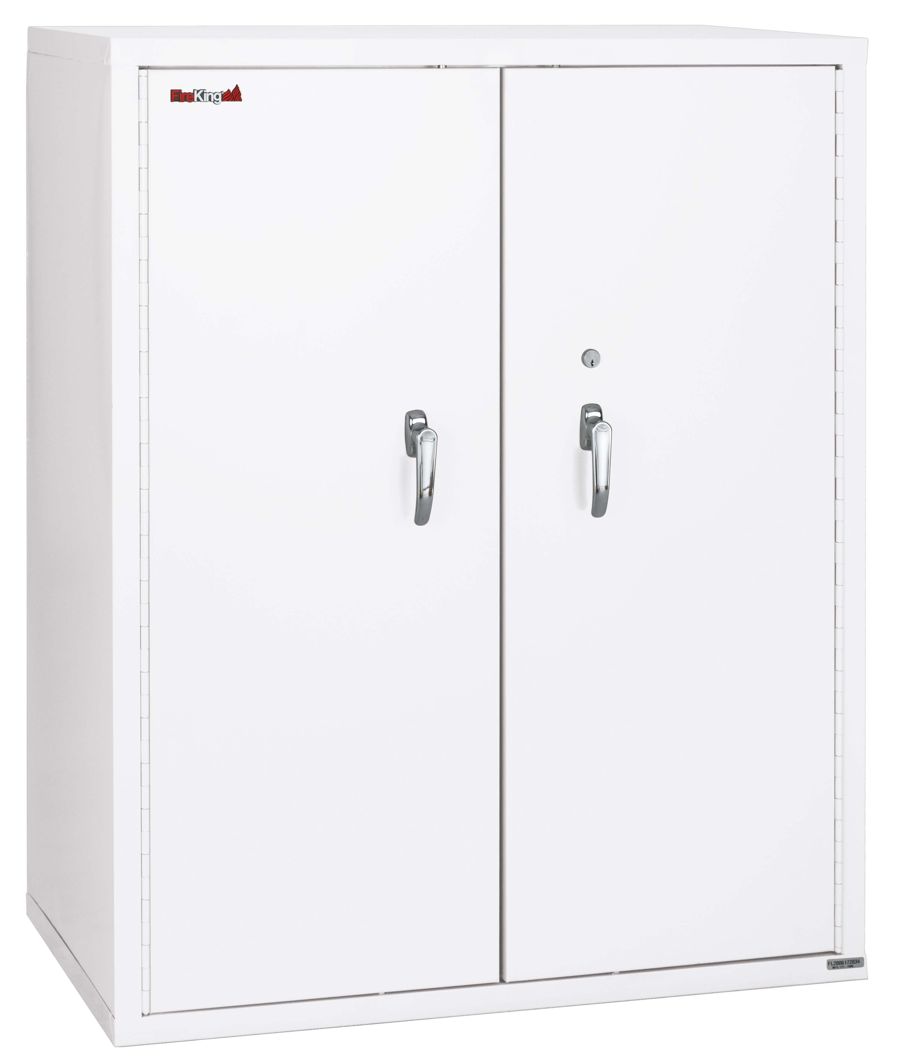 Fire Resistant - Double door storage cabinet - 44" (Arctic White)