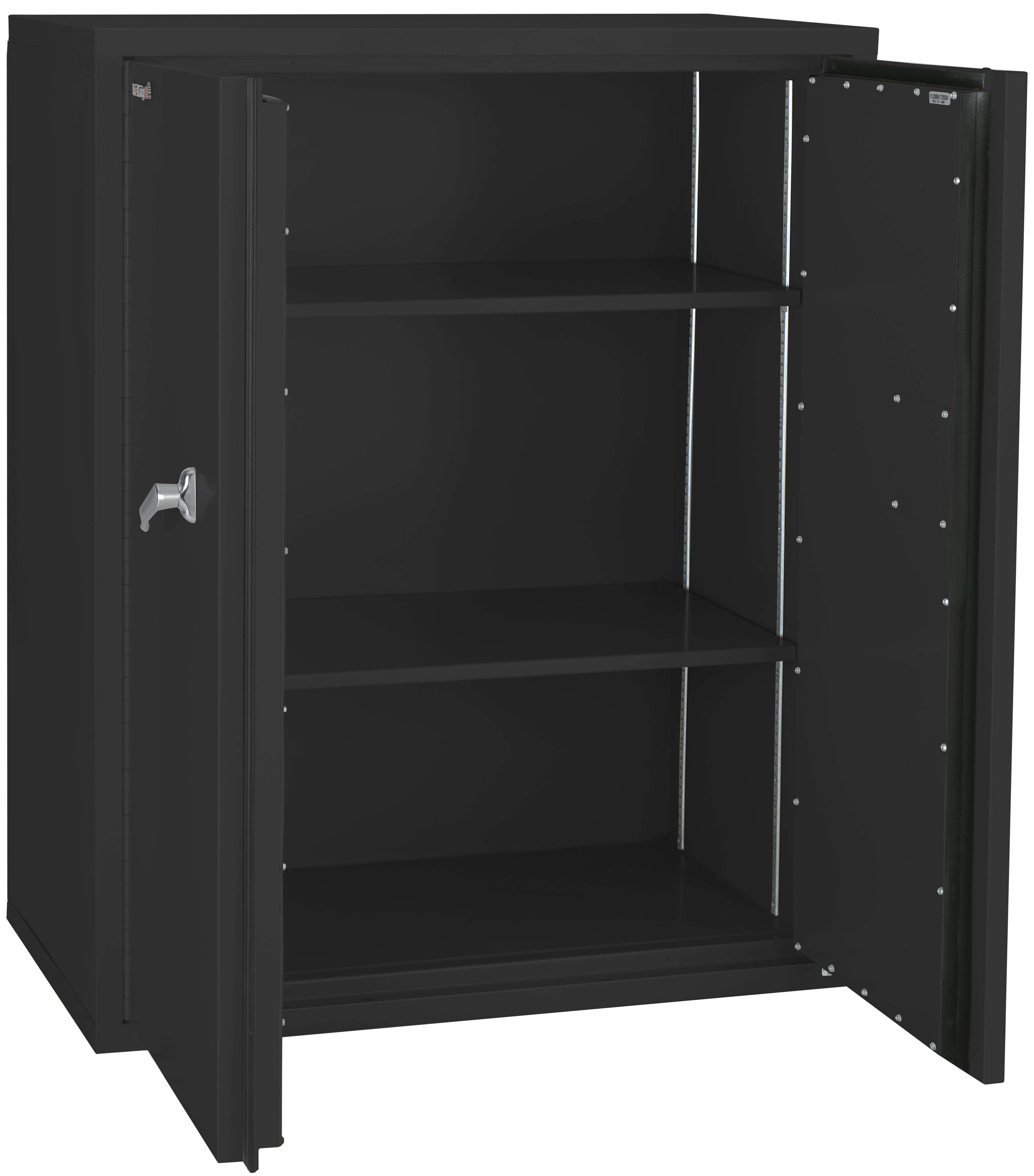 Fire Resistant - Double door storage cabinet - 44" (Black)