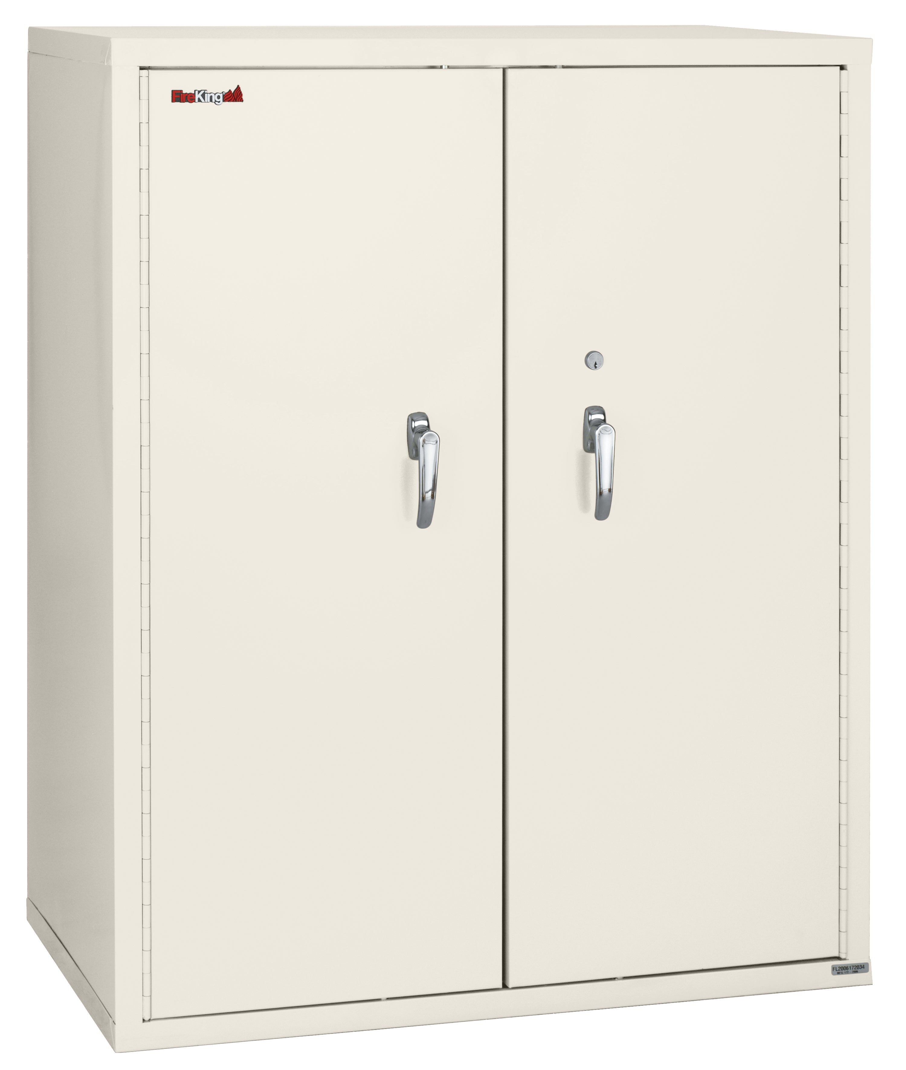 Fire Resistant - Double door storage cabinet - 44" (Ivory White)