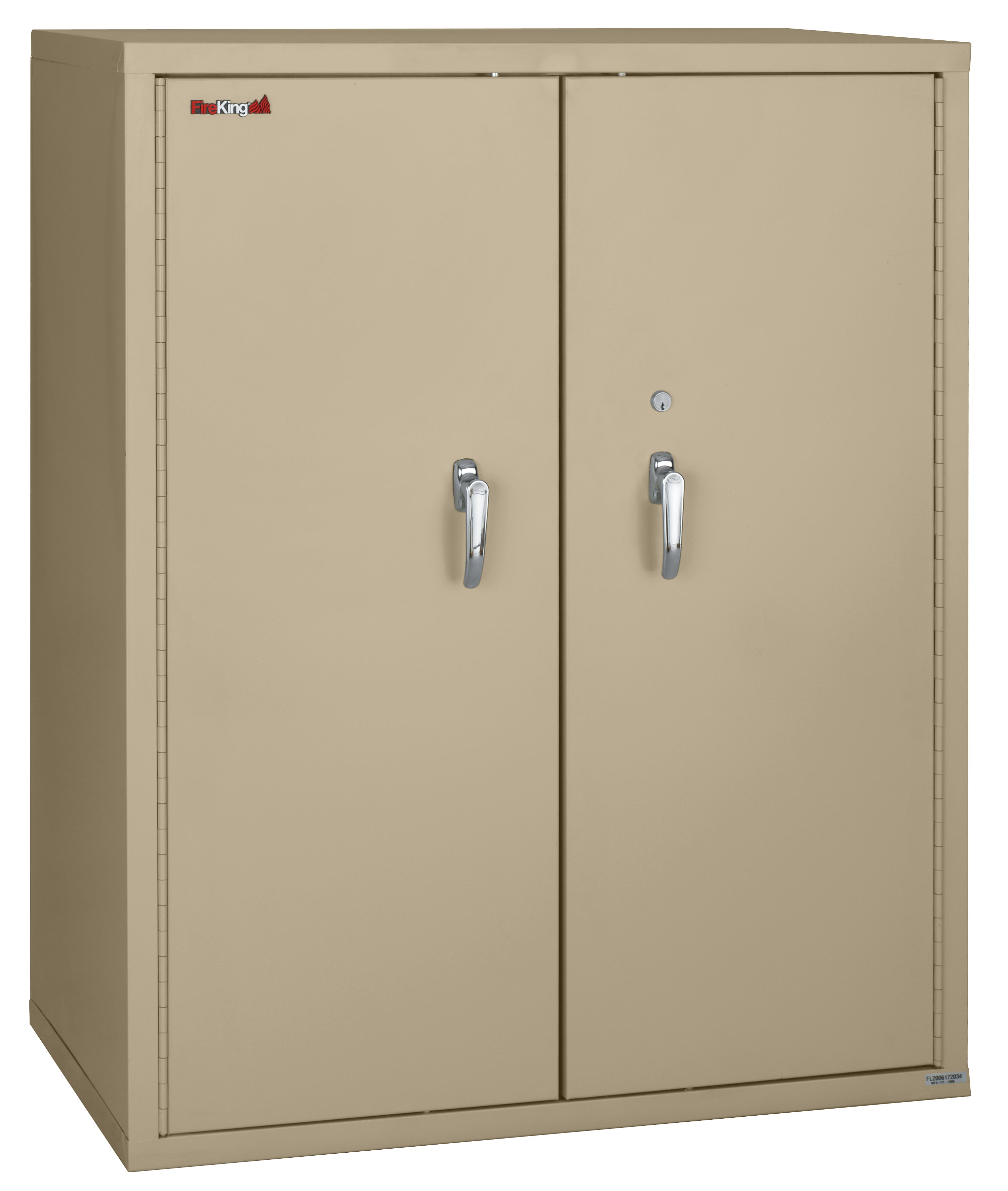 Fire Resistant - Double door storage cabinet - 44" (Parchment)