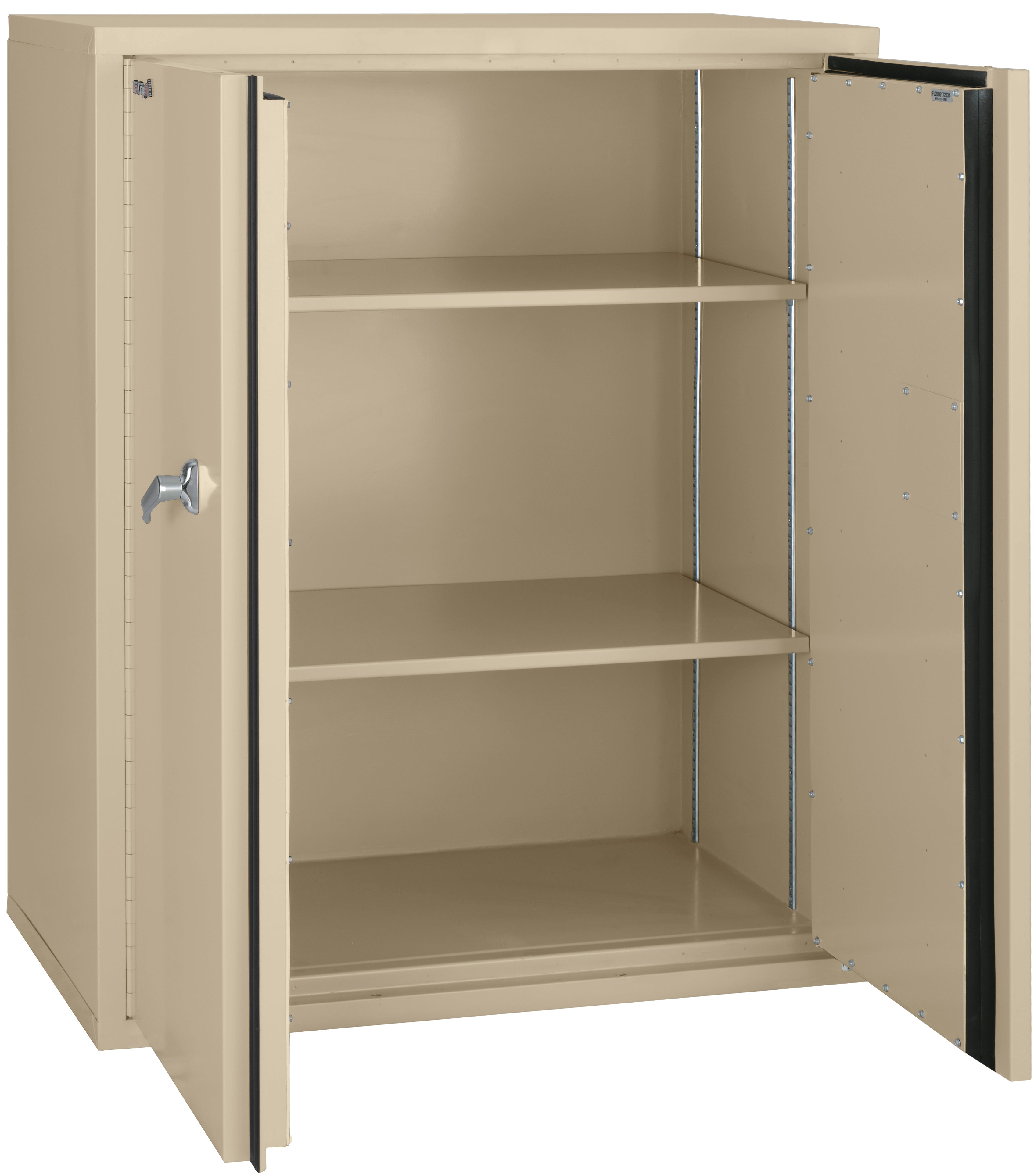 Fire Resistant - Double door storage cabinet - 44" (Parchment)