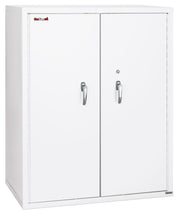Fire Resistant - Double door storage cabinet with legal end tab inserts - 44"H (Arctic White)