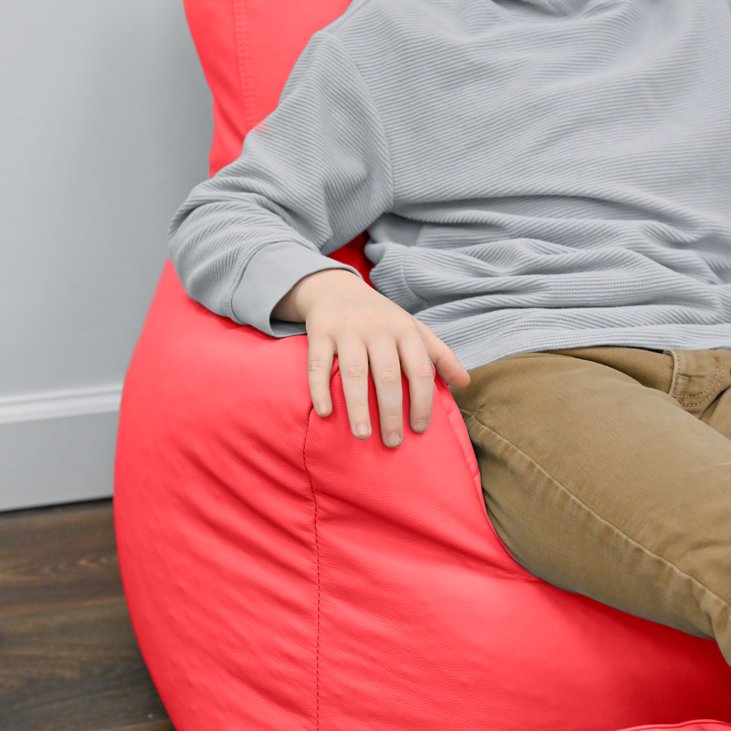 Cozy Chair and Ottoman - Red