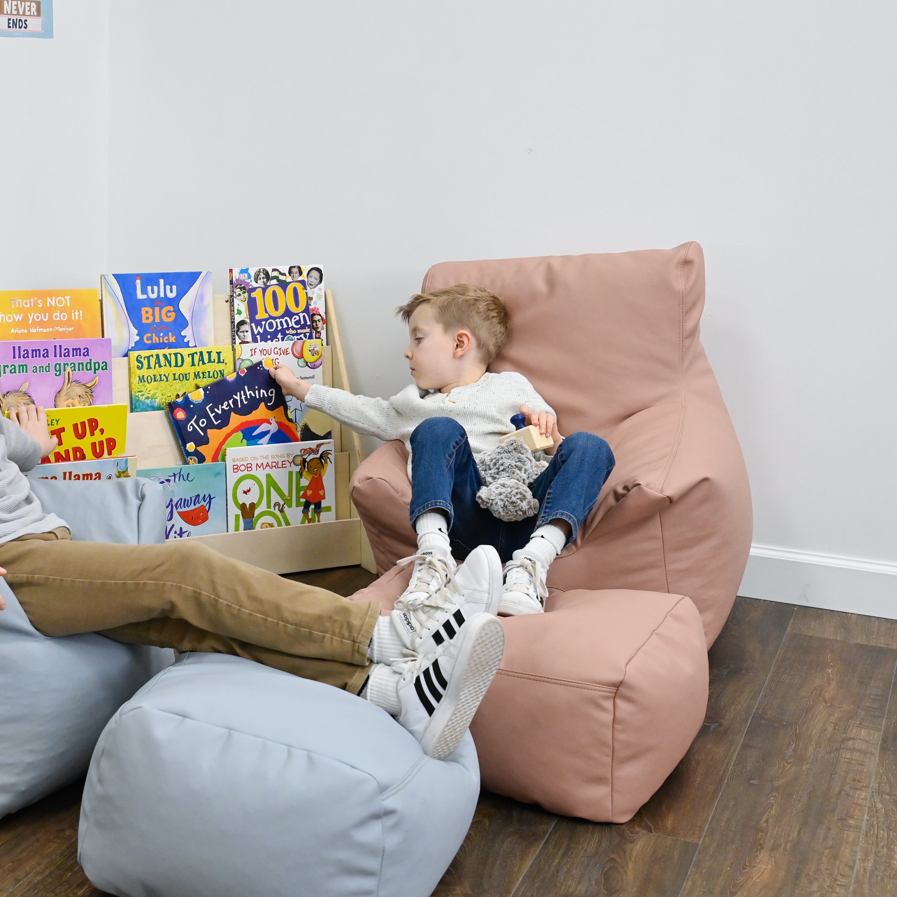 Cozy Chair and Ottoman - Clay