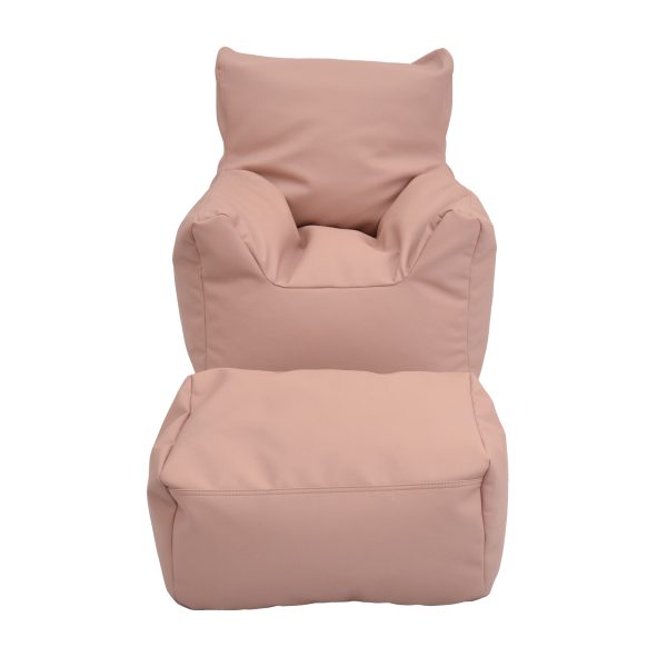 Cozy Chair and Ottoman - Clay