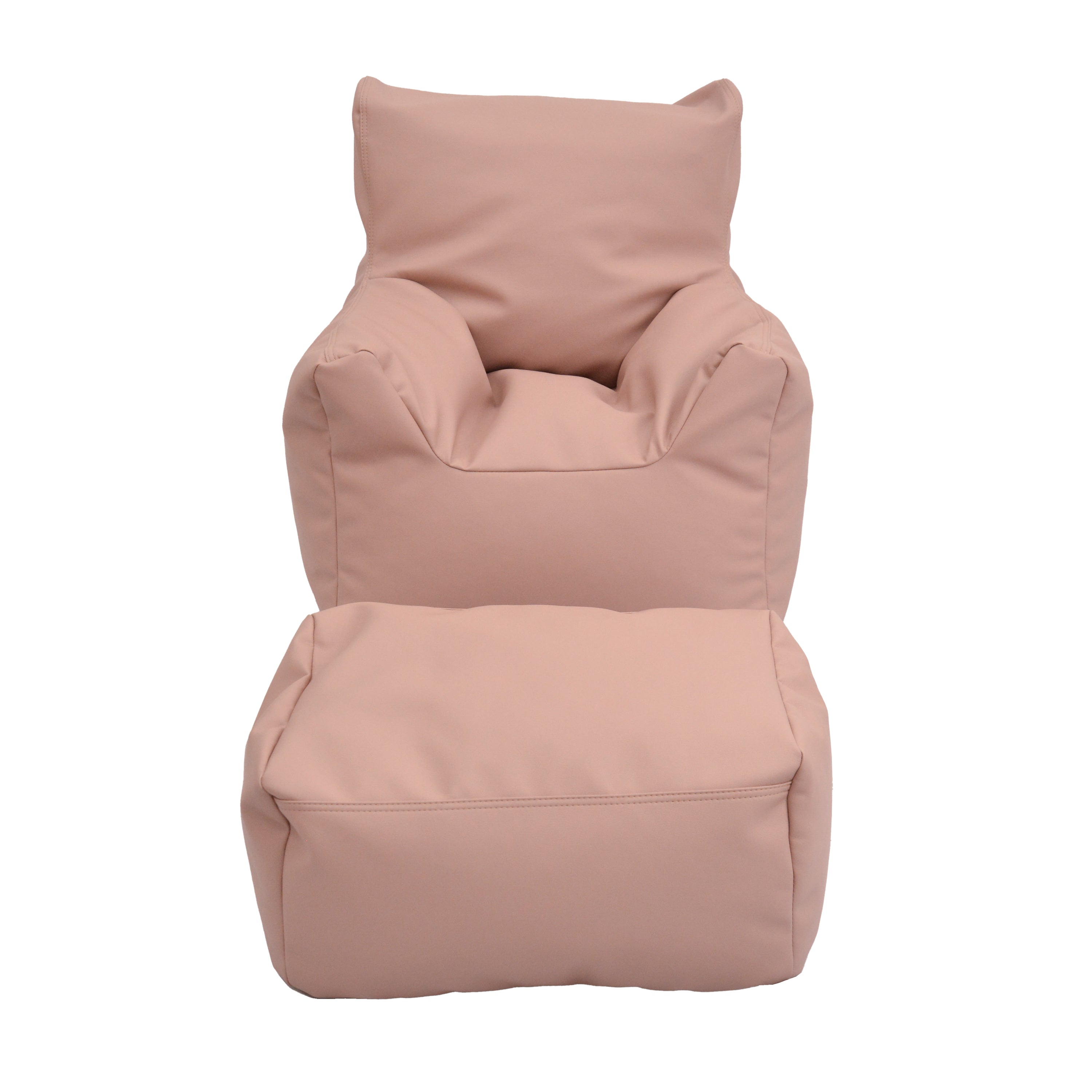 Cozy Chair and Ottoman - Clay