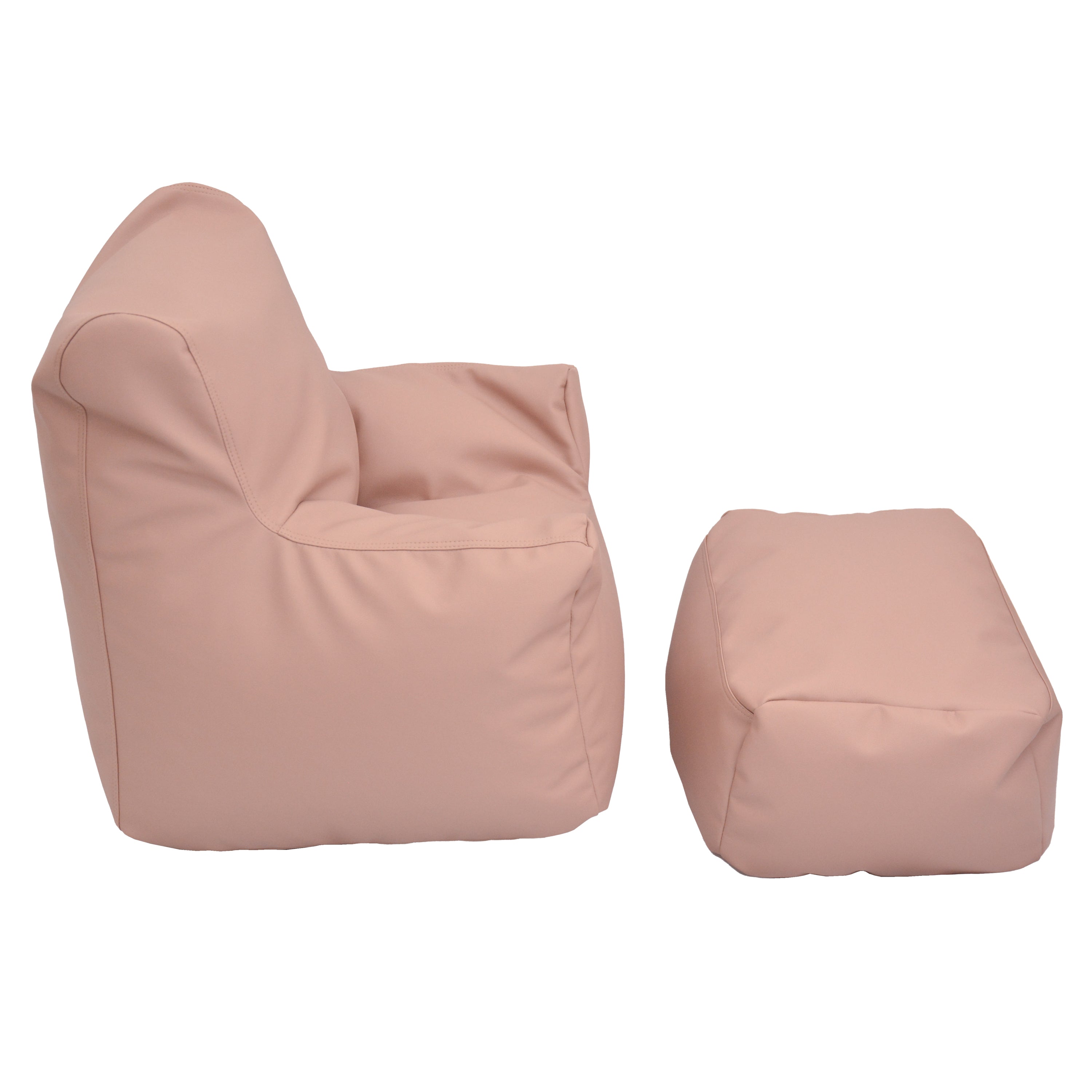 Cozy Chair and Ottoman - Clay