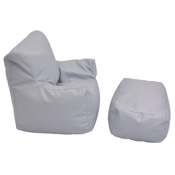 Cozy Chair and Ottoman - Gray