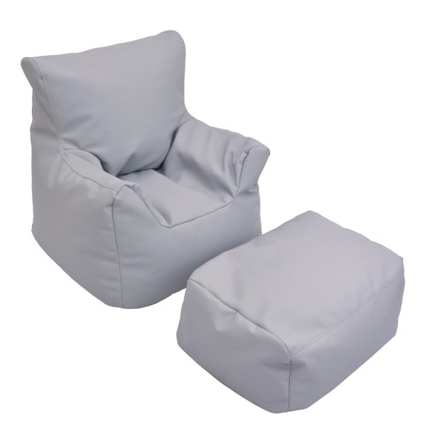 Cozy Chair and Ottoman - Gray