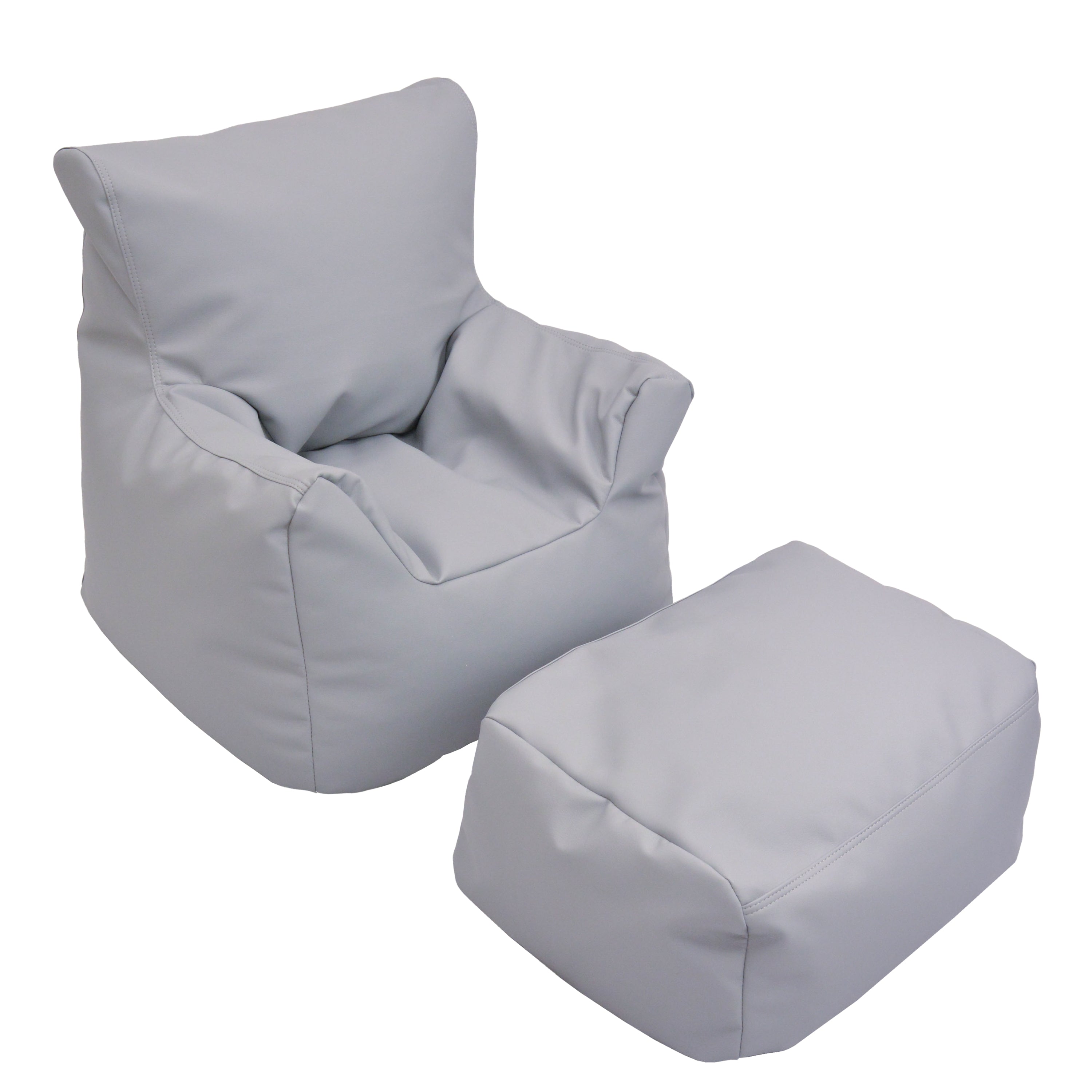 Cozy Chair and Ottoman - Gray
