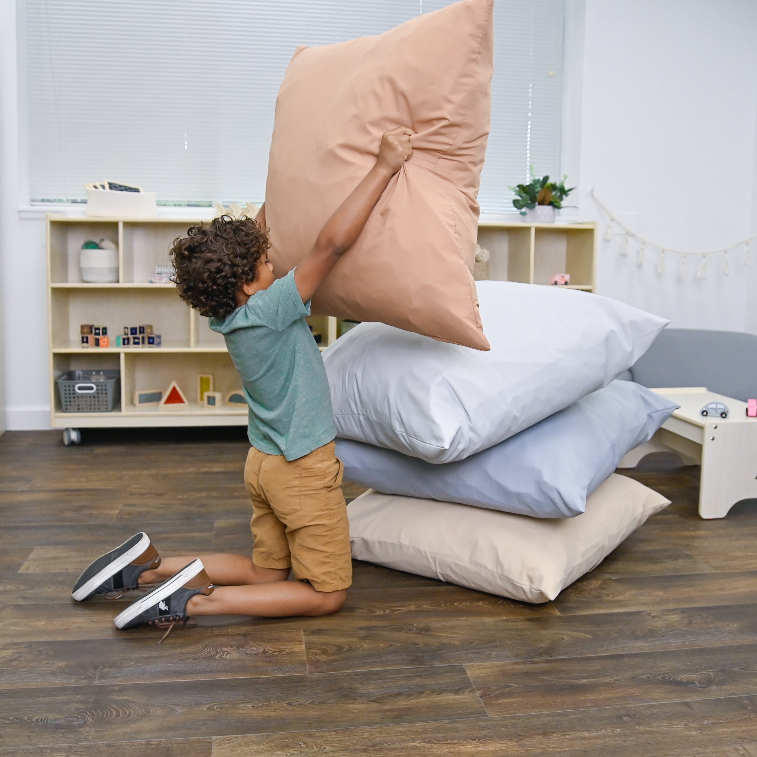 27" Cozy Floor Pillows - Set of 4 - Elements