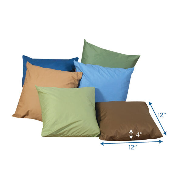 12" Cozy Throw Pillows - Woodland Color - Set of 6