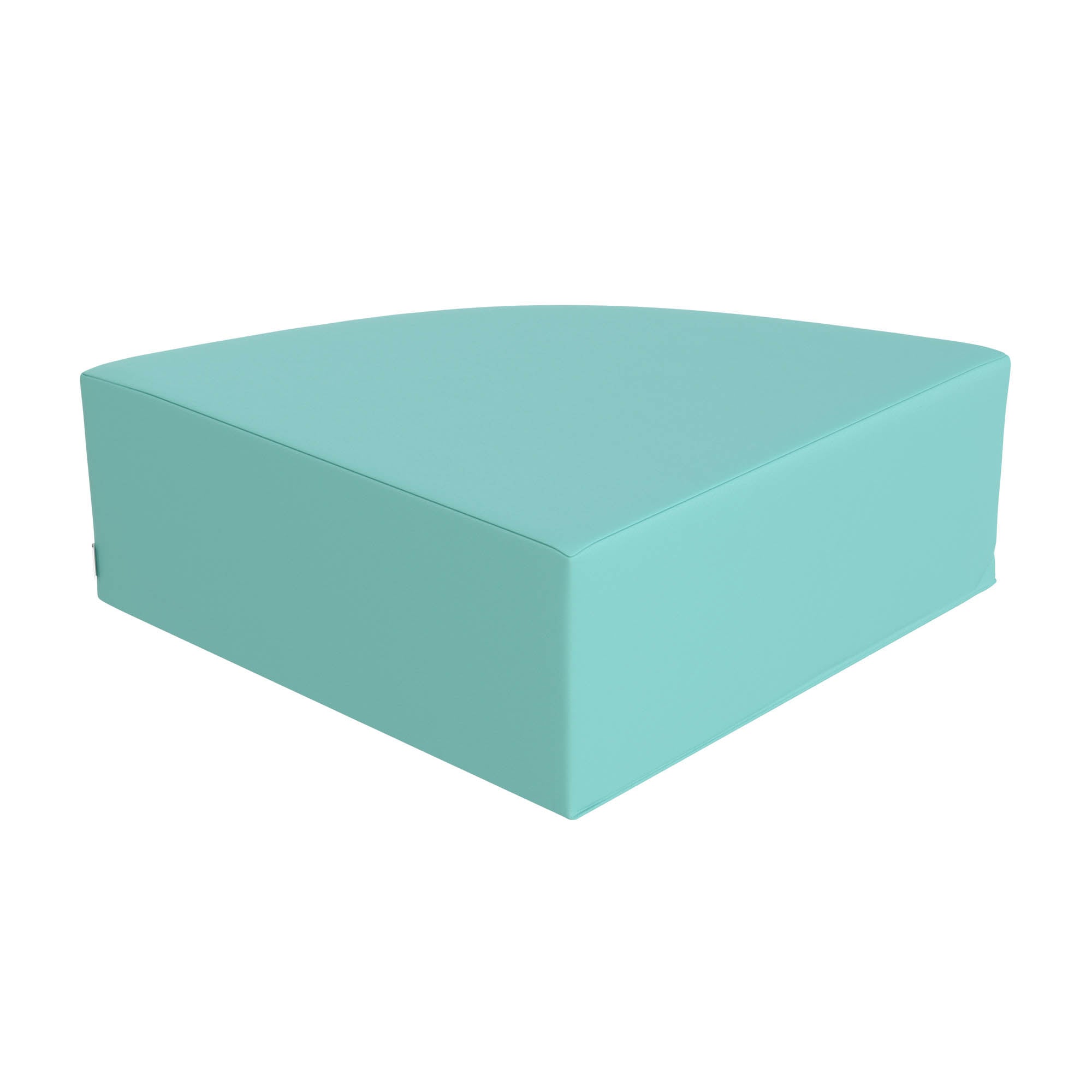 Medium Corner Ottoman - Aqua