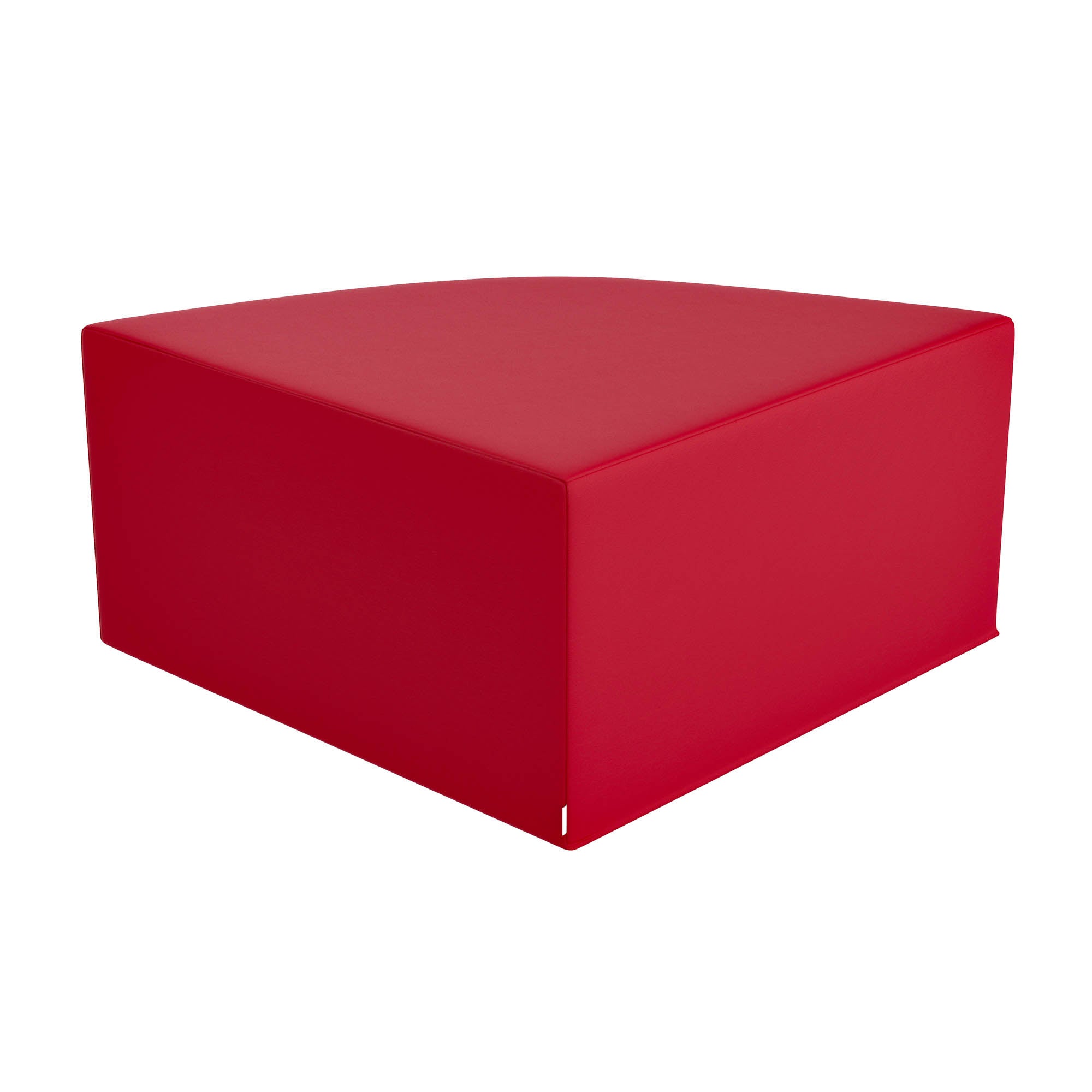 Large Corner Ottoman - Red