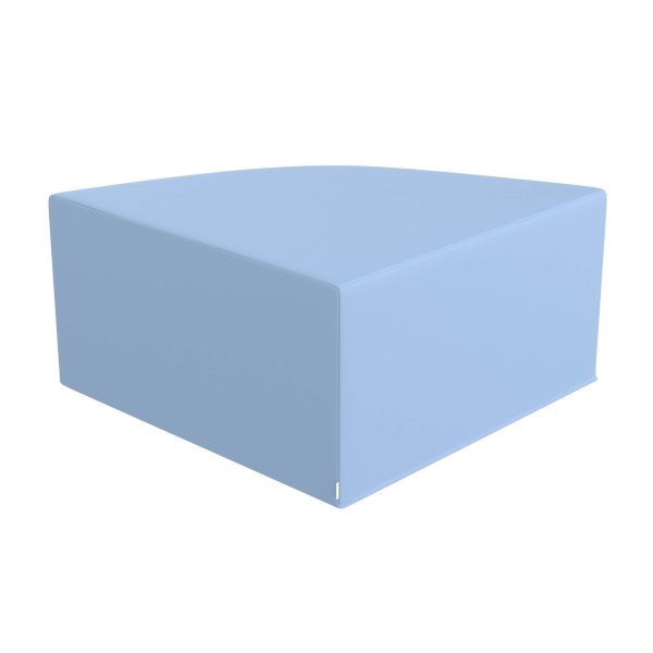 Large Corner Ottoman - Sky Blue