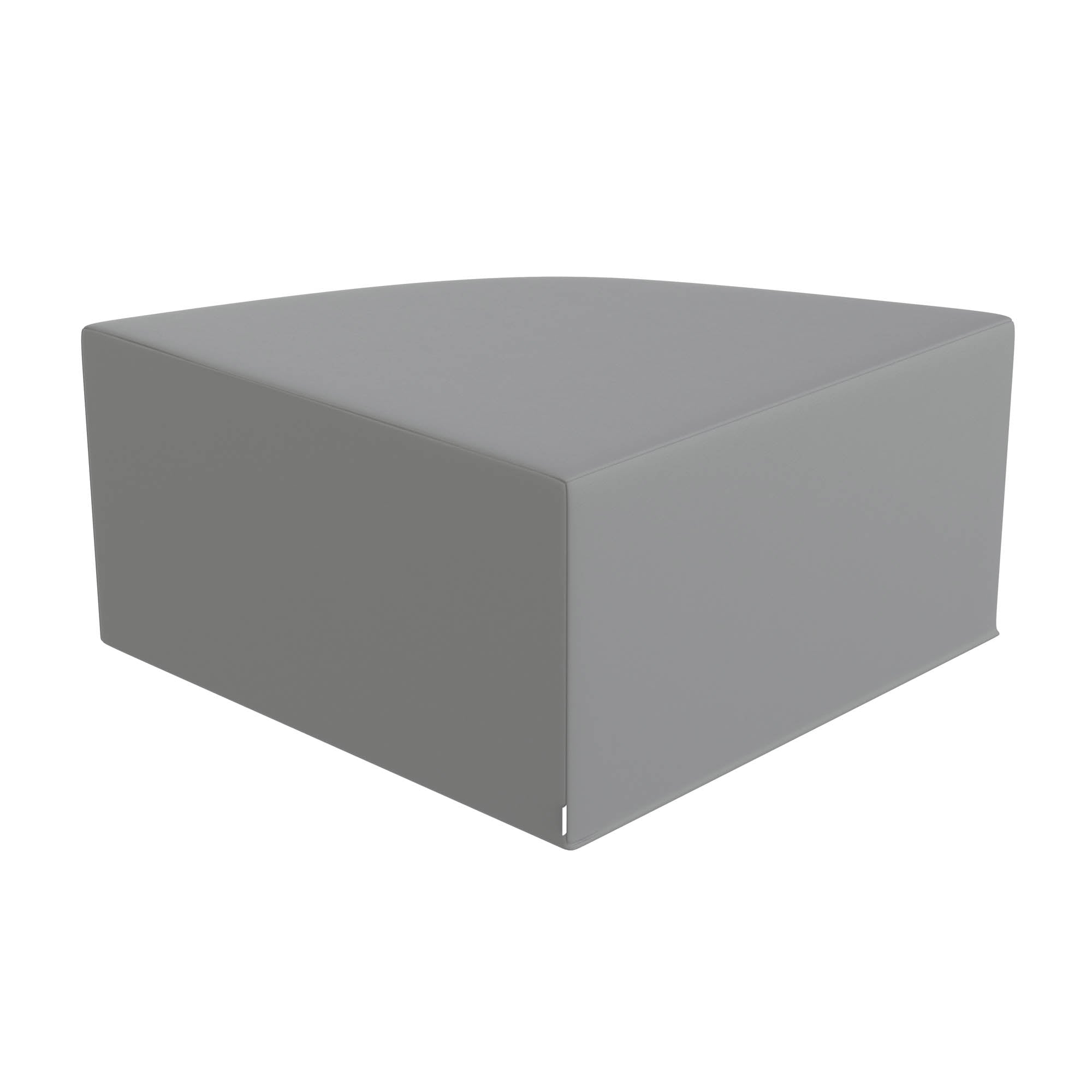 Large Corner Ottoman - Gray