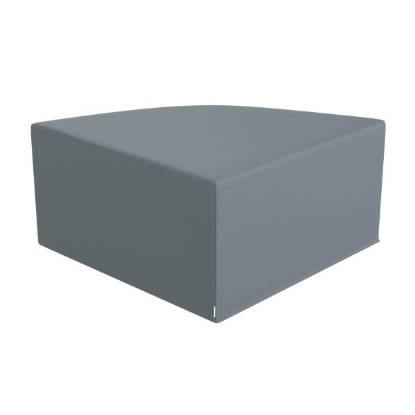 Large Corner Ottoman - Fog Blue