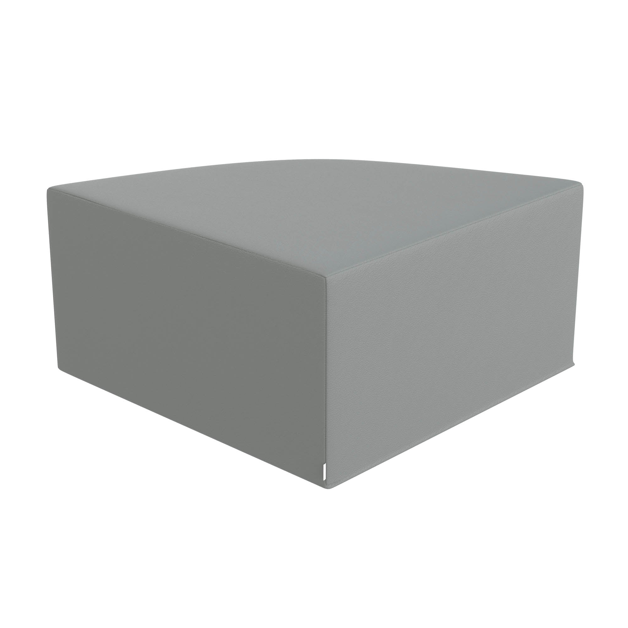 Large Corner Ottoman - Glacier Gray