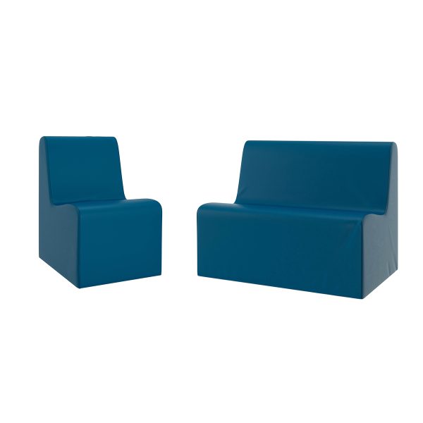Large Contour Chair and Sofa Set - Deep Water