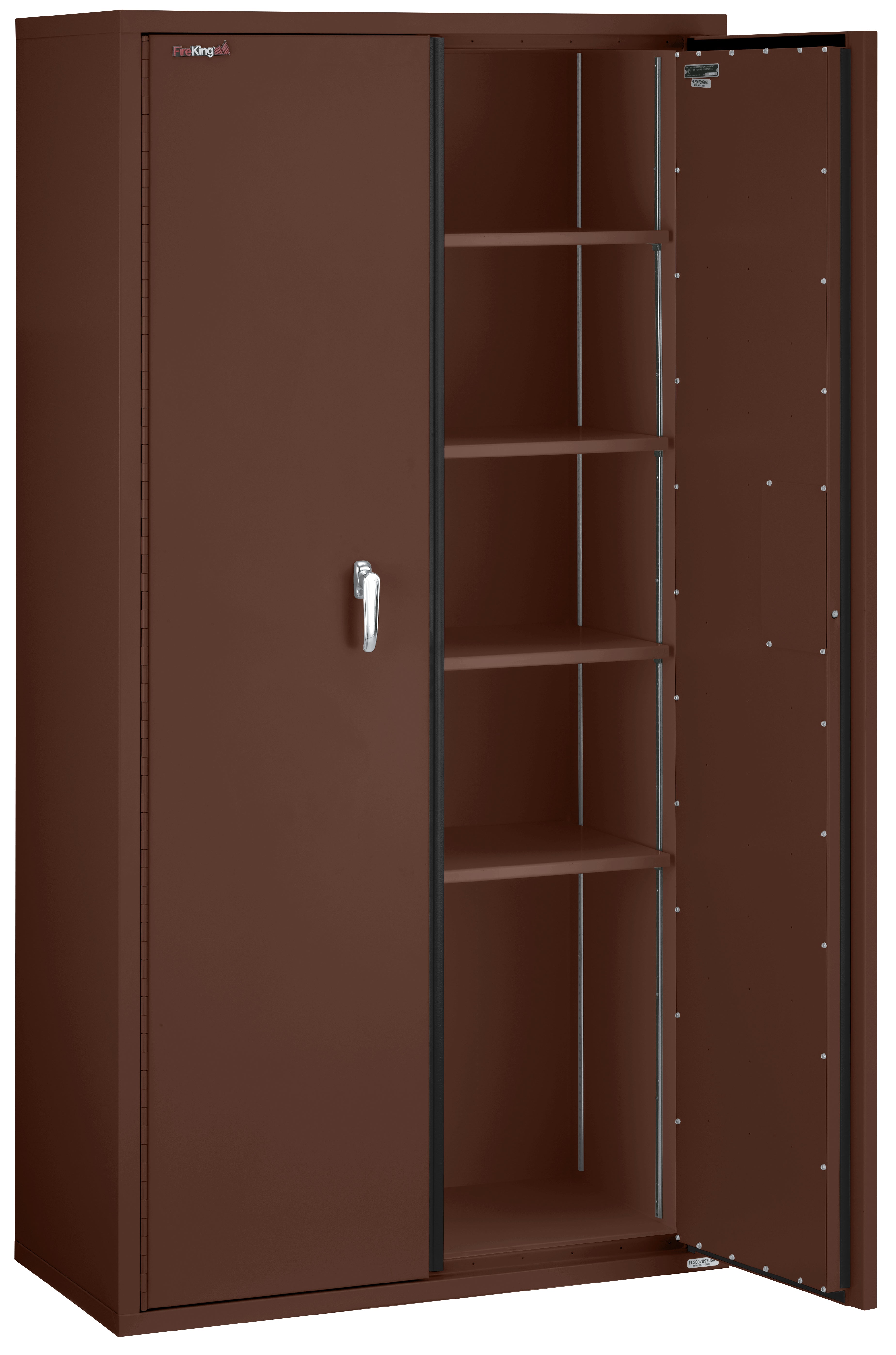 Fire Resistant - Double door storage cabinet - 72"H (Brown)