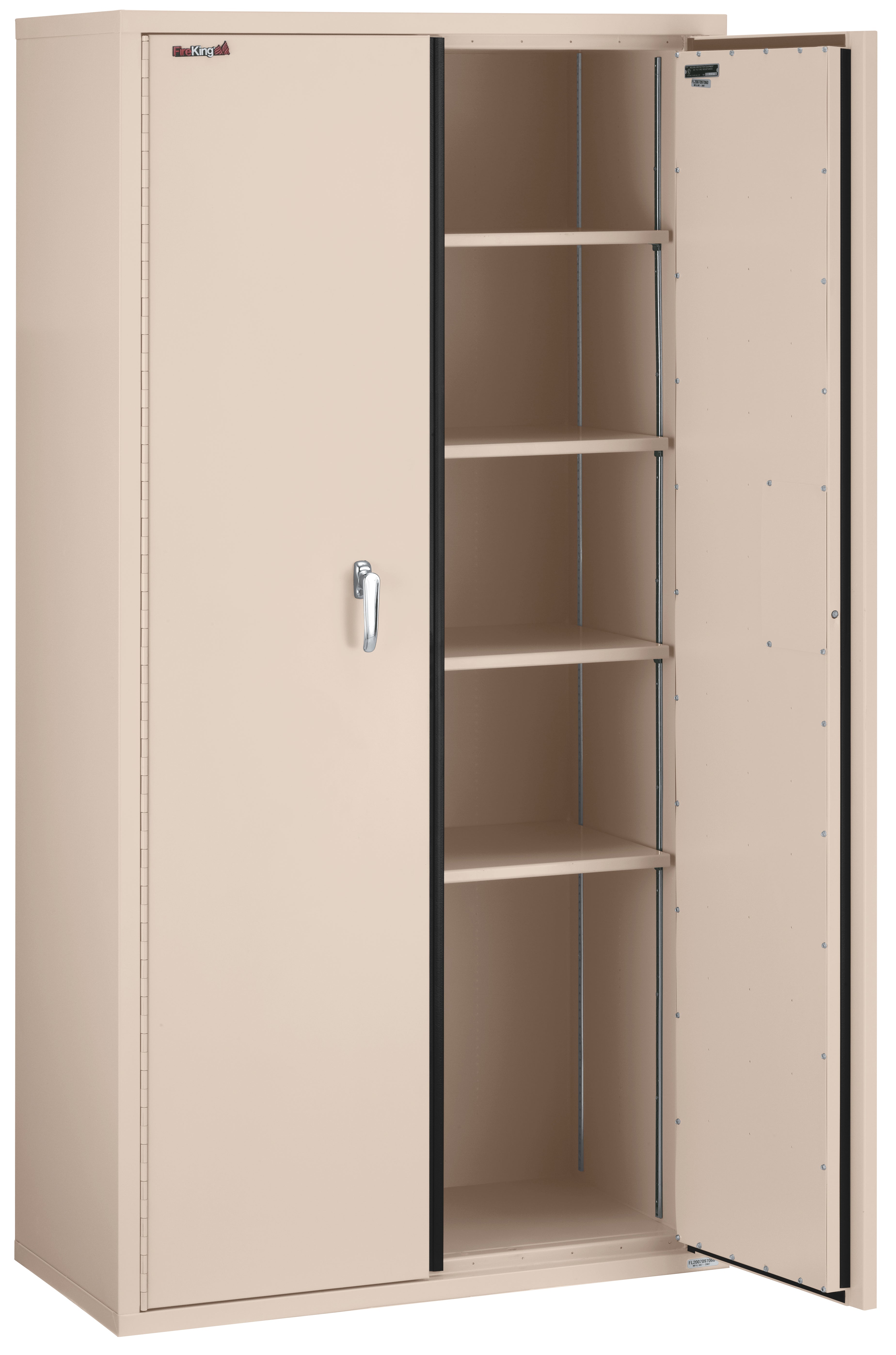 Fire Resistant - Double door storage cabinet - 72"H (Champagne)
