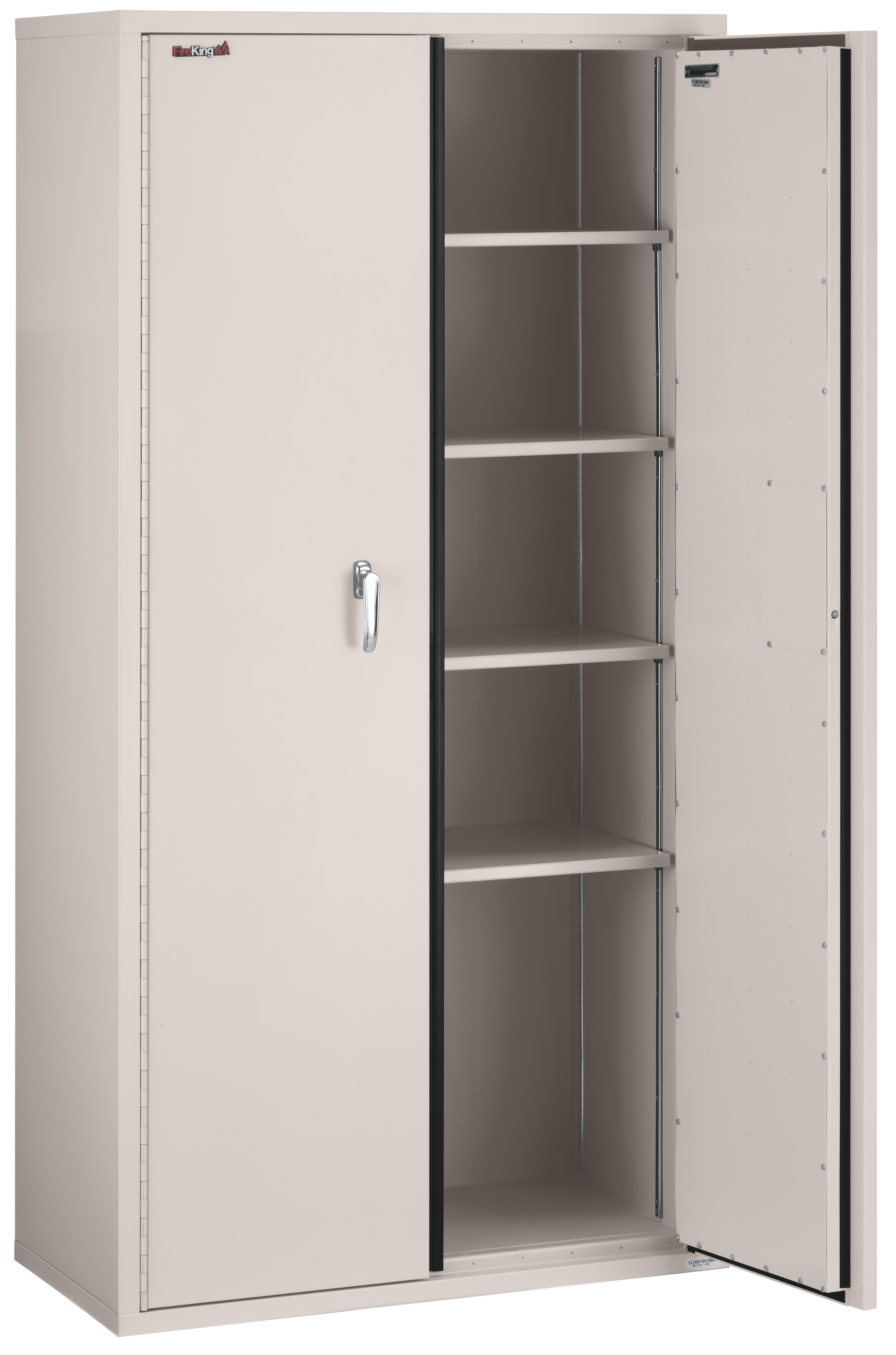 Fire Resistant - Double door storage cabinet - 72"H (Platinum)