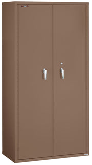 Fire Resistant - Double door storage cabinet - 72"H (Tan)