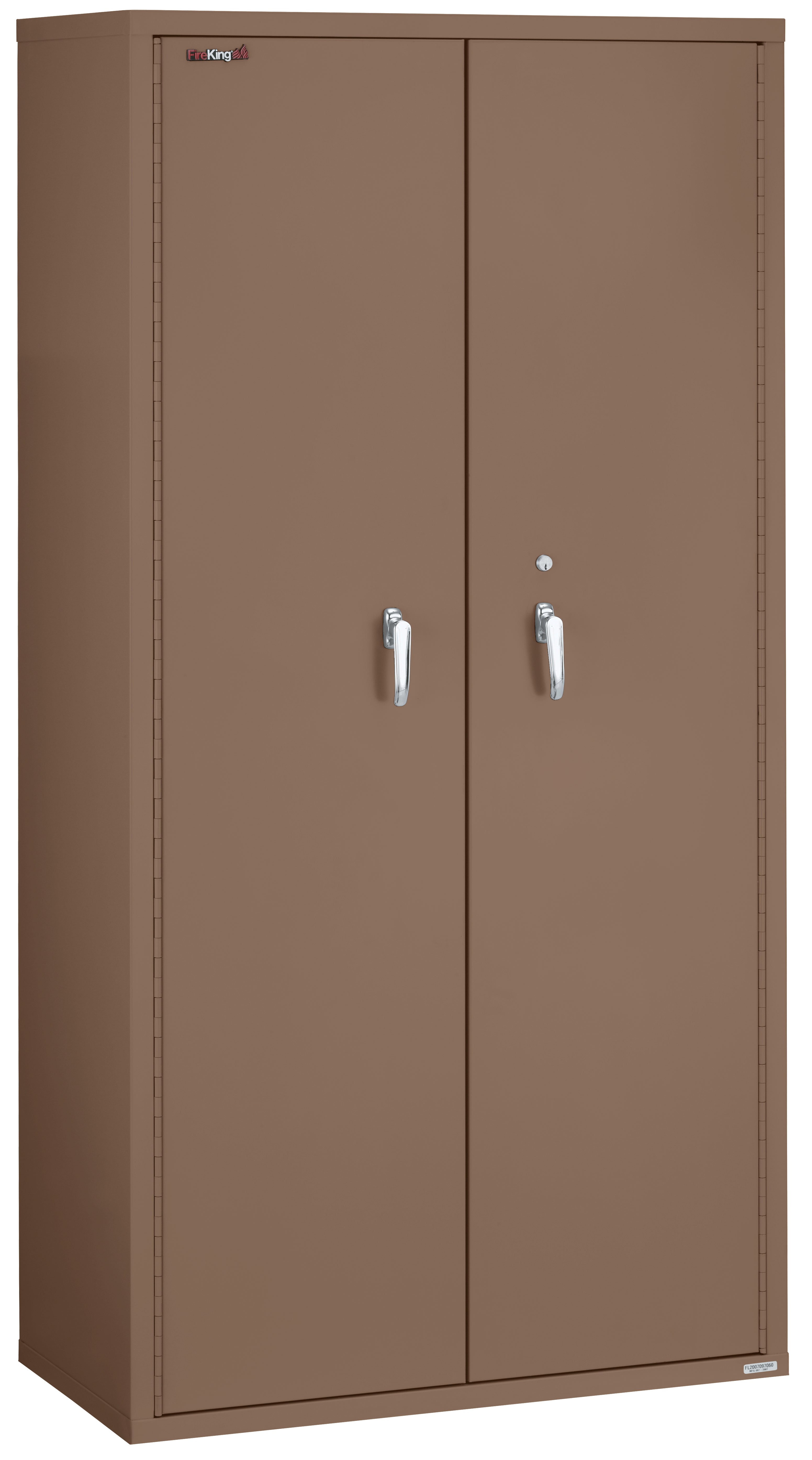 Fire Resistant - Double door storage cabinet - 72"H (Tan)