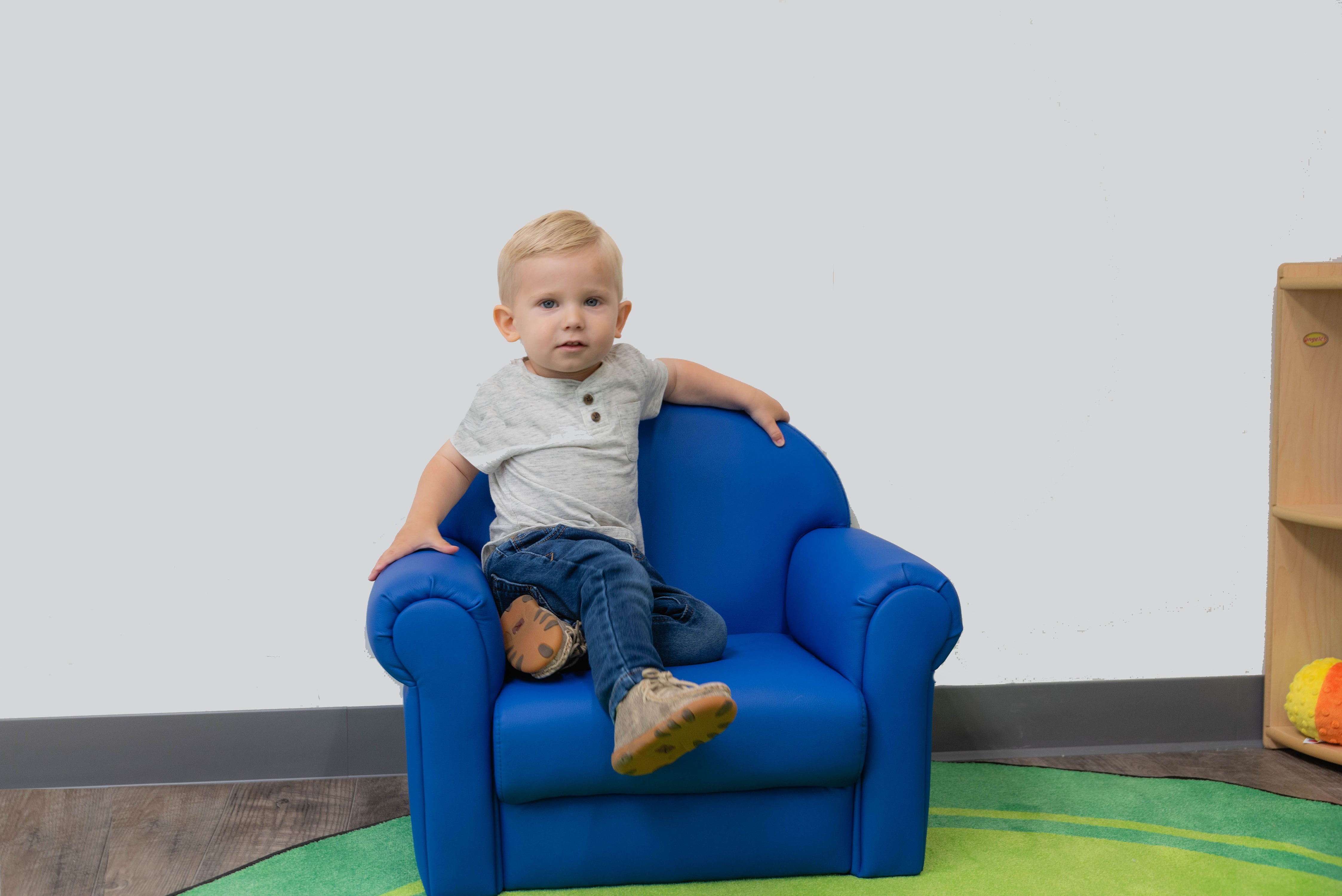 As We Grow Chair - Blue with Black Legs