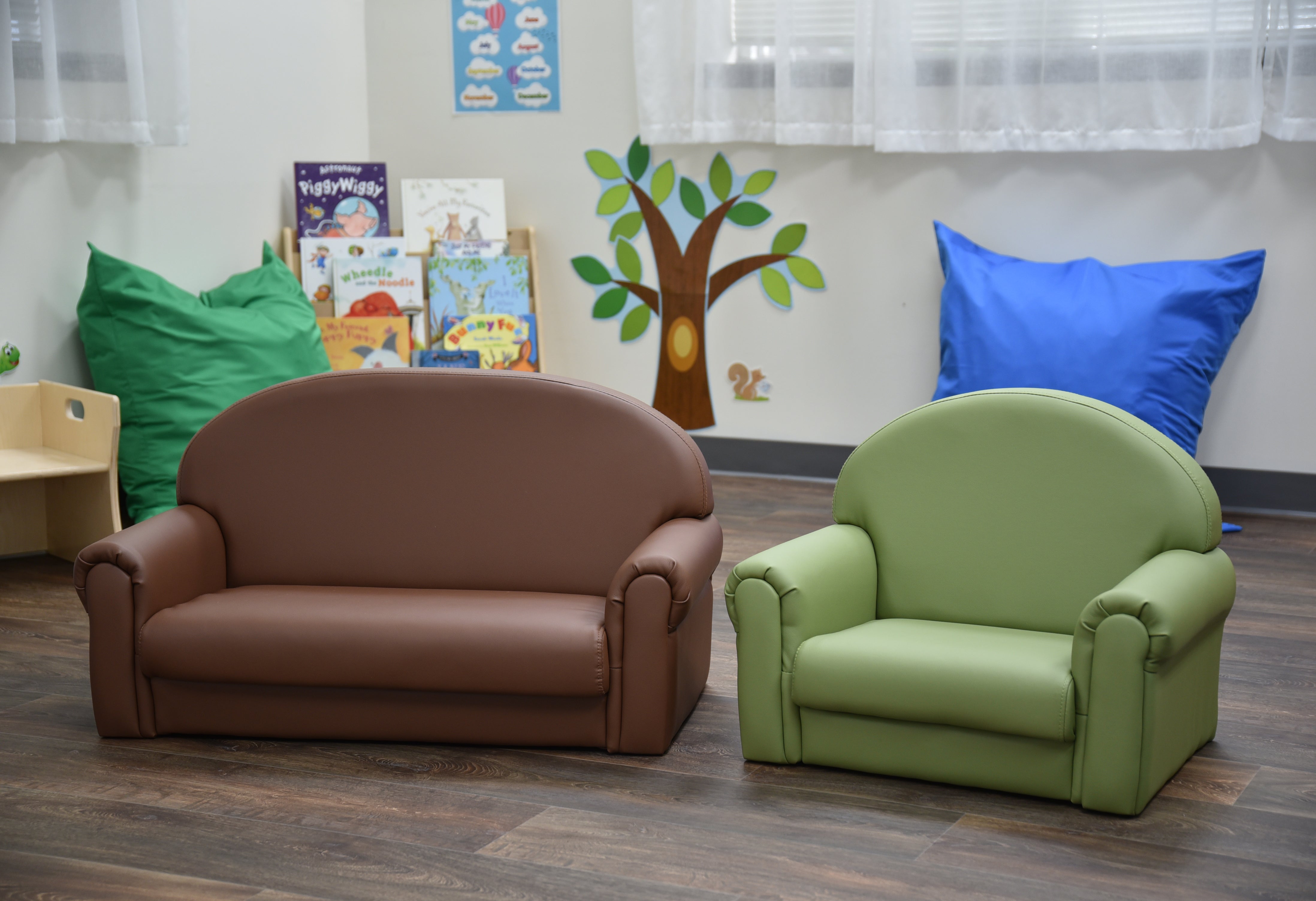 As We Grow Chair - Sage with Black Legs