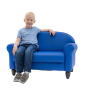 As We Grow Sofa - Blue with Black Legs