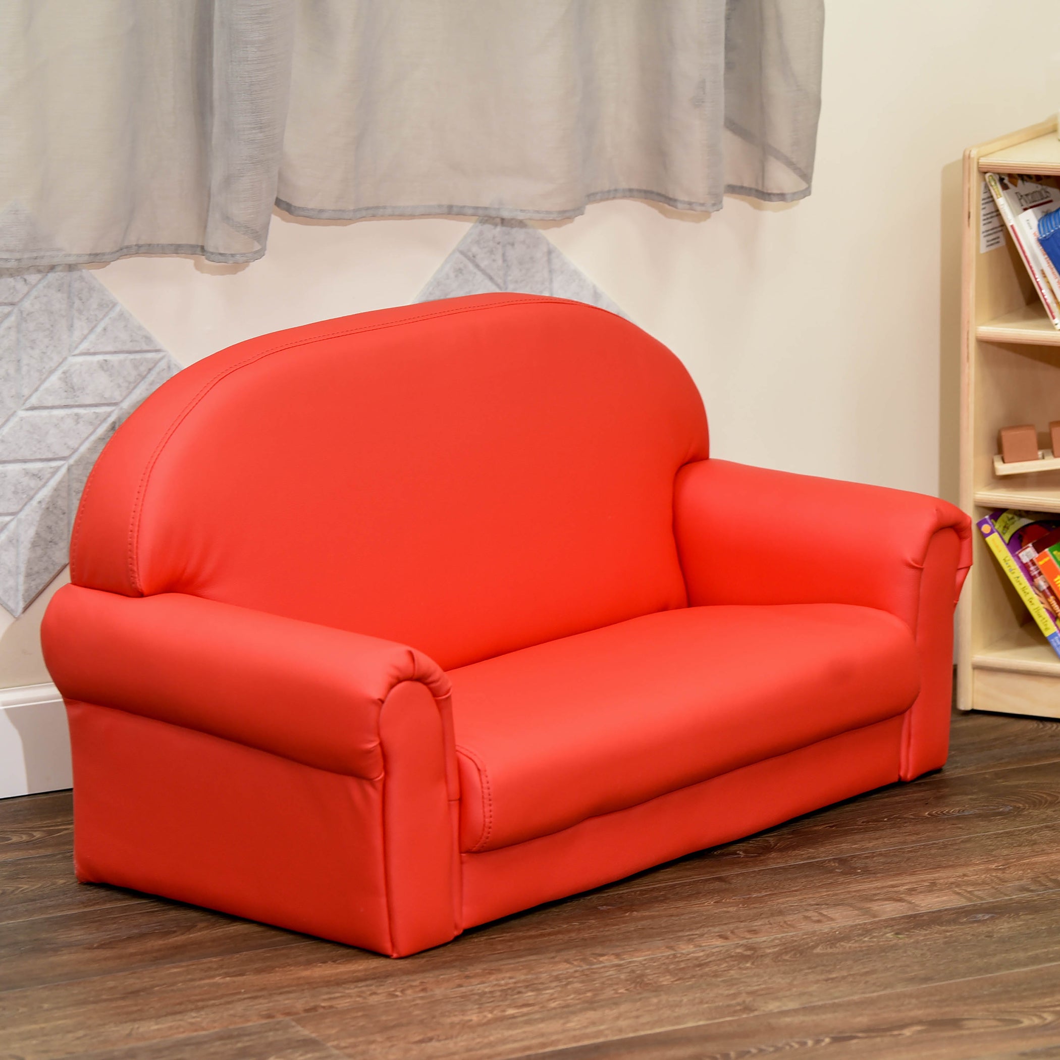 As We Grow Sofa - Red with Black Legs