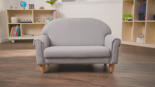 As We Grow Sofa - Gray with Natural Legs