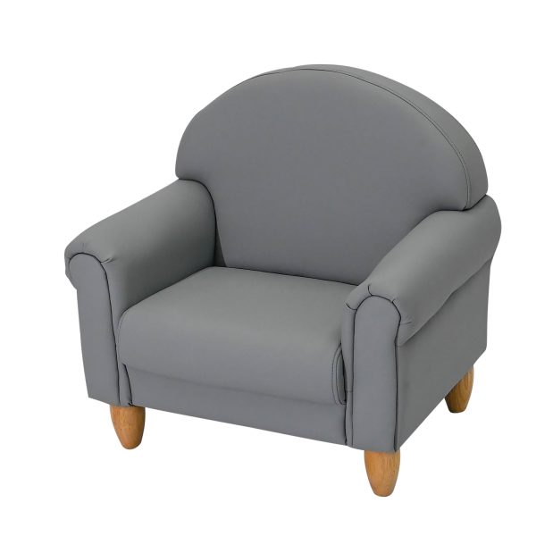 As We Grow Chair - Gray with Natural Legs