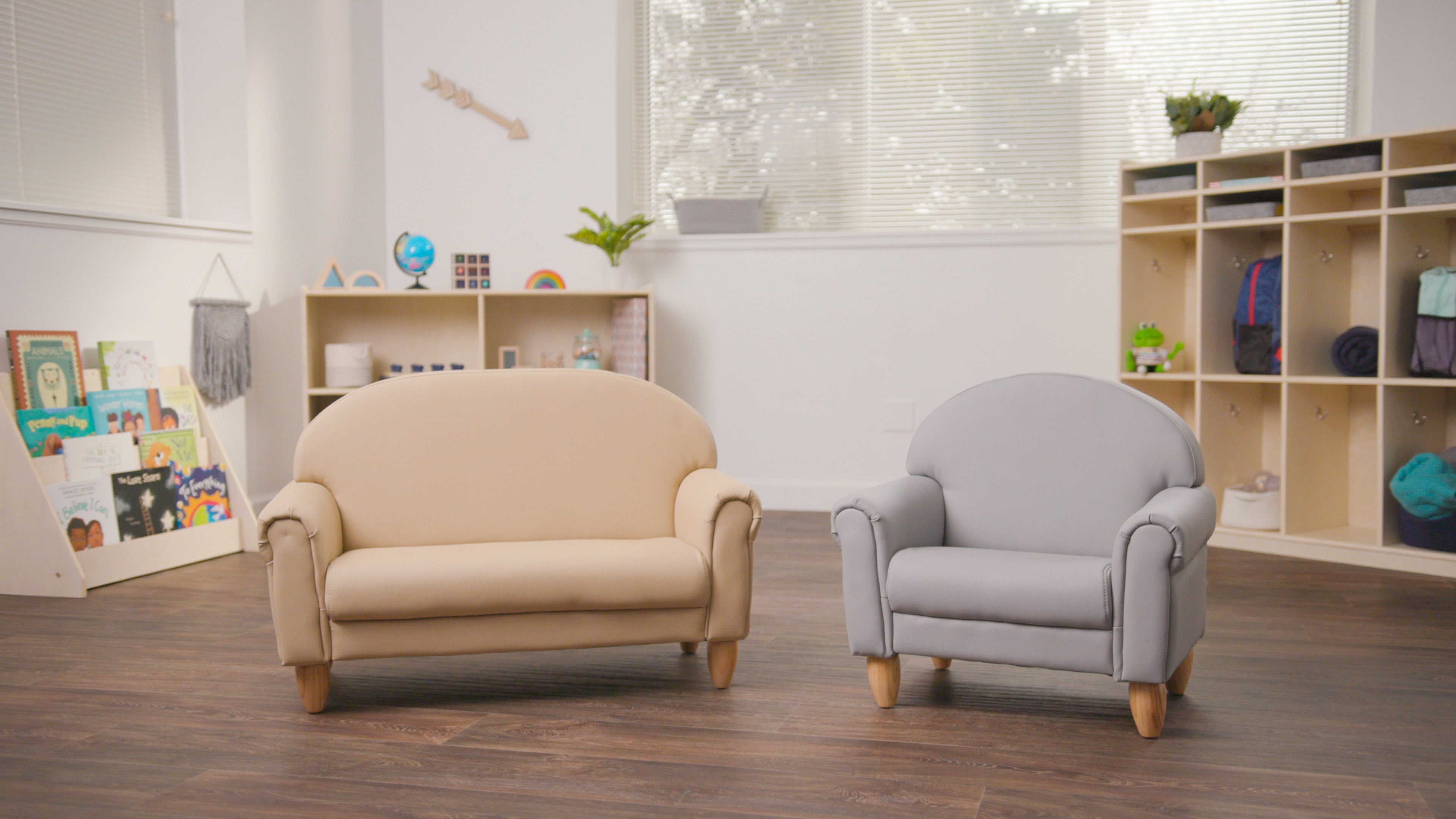 As We Grow Sofa - Buff with Natural Legs