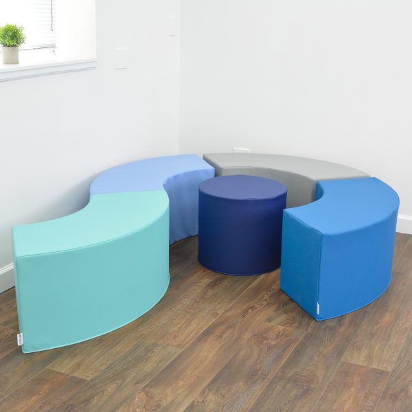 5 Piece Curve Seating - Woodland